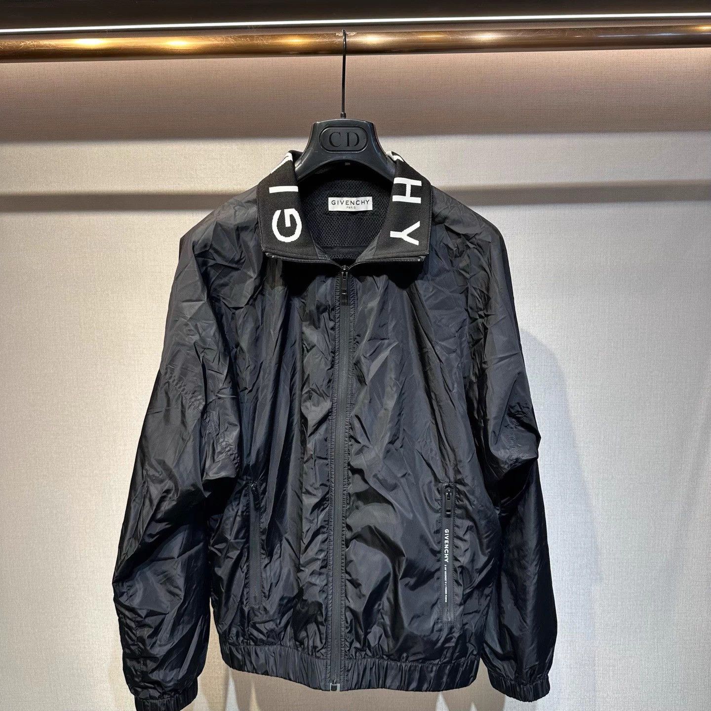 Givenchy Givenchy Black Collar Logo Jacket 44 99 New Size US S / EU 44-46 / 1 - 1 Thumbnail