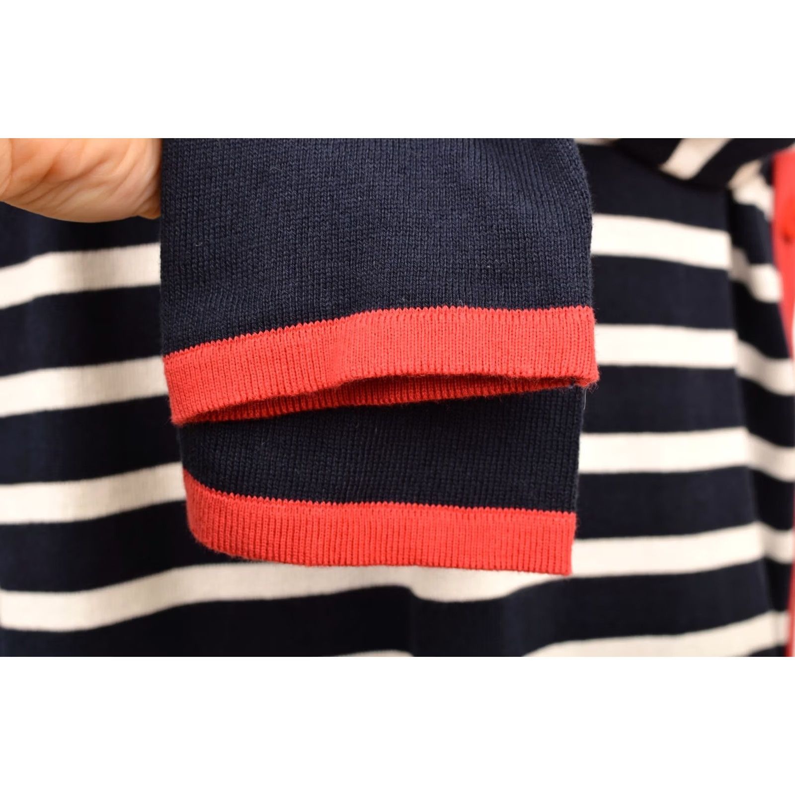 Vintage Armor Lux H5E Marine Deep Milk Striped Cotton Sweater Shirt Pullover Men Size 3 Blue Size US S / EU 44-46 / 1 - 5 Thumbnail