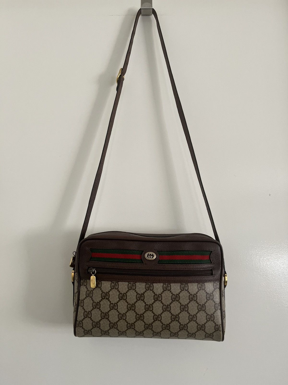Gucci Gucci Ophidia Sherry Line GG web Crossbody Bag Size ONE SIZE - 1 Thumbnail