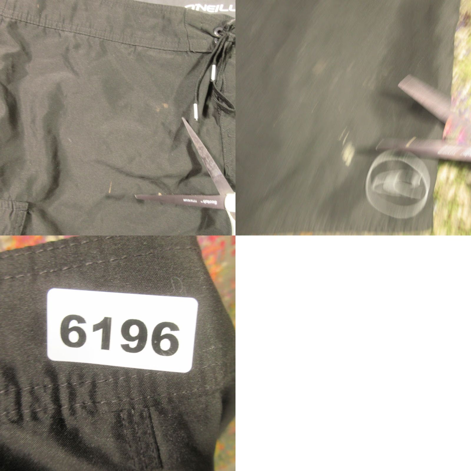 O'Neill O'NEILL Board Shorts Mens 42 Solid Black Lightweight Quick Dry Surf Swim Drawstring Breathable Mens Size US 42 / EU 58 - 8 Thumbnail