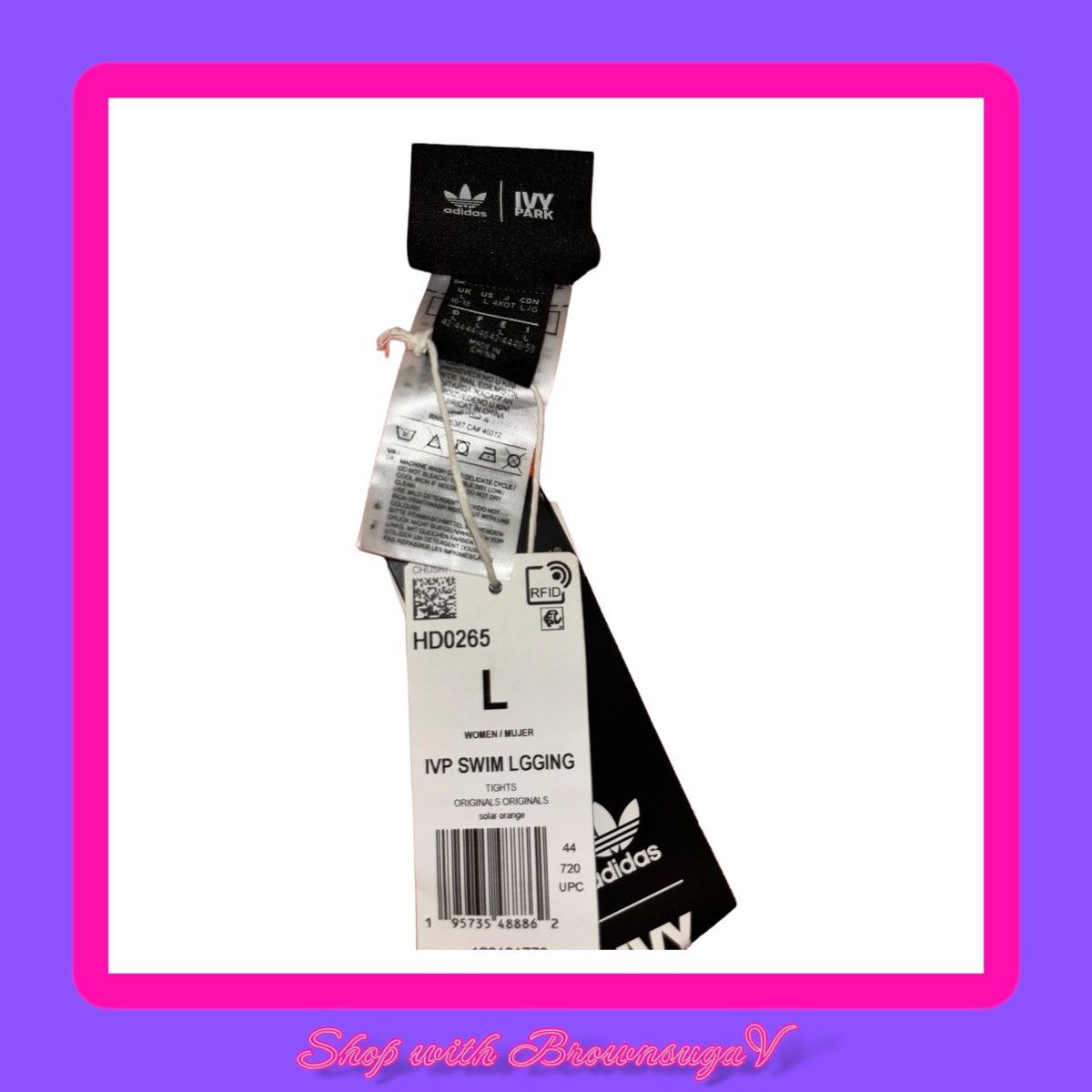 Adidas × Ivy Park Swim sheer mesh leggings Size 34" / US 12 / IT 48 - 3 Thumbnail