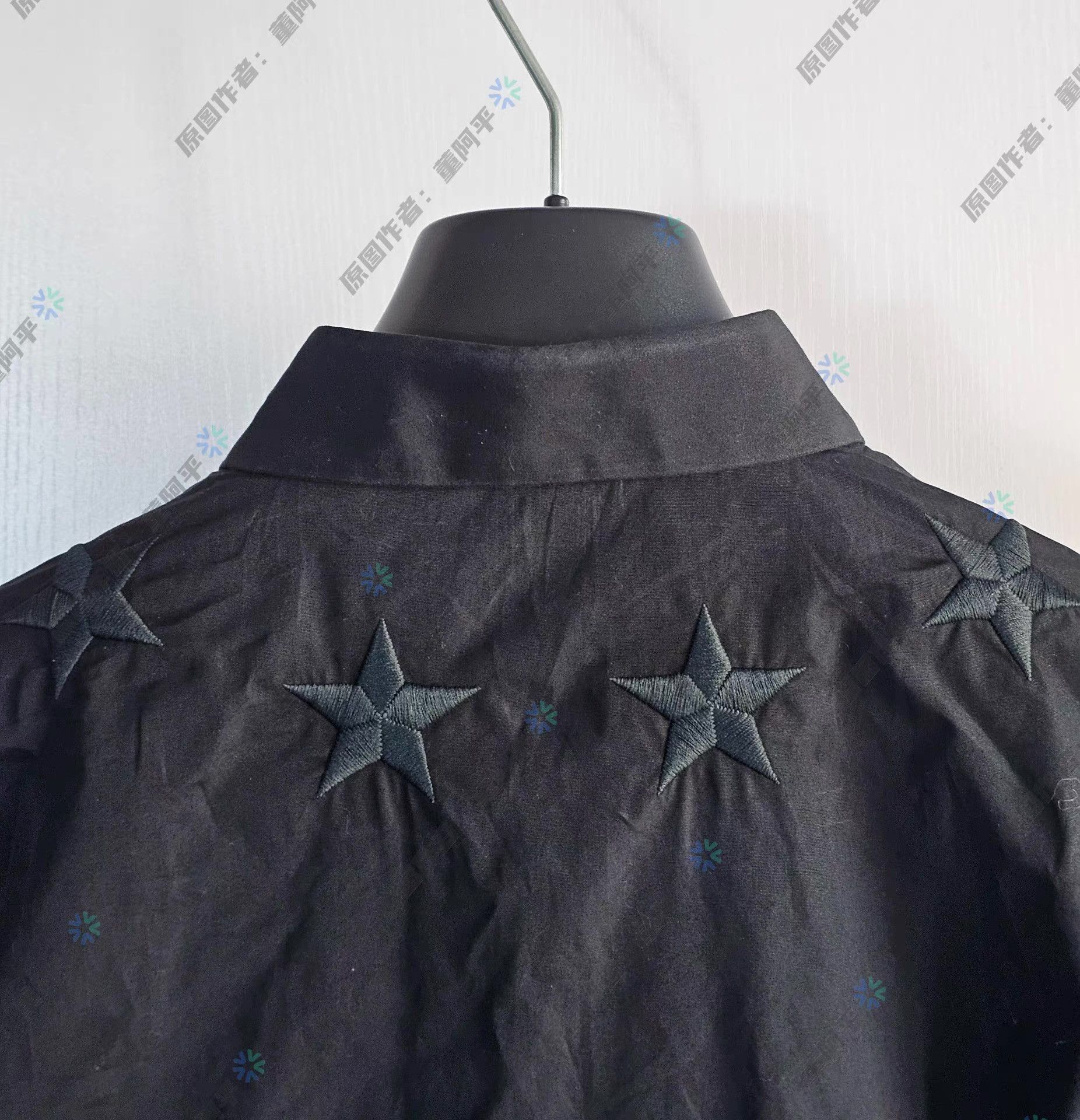 Givenchy Givenchy Black Long Sleeve Shirt with Star Embroidery Q4 Size US L / EU 52-54 / 3 - 4 Thumbnail
