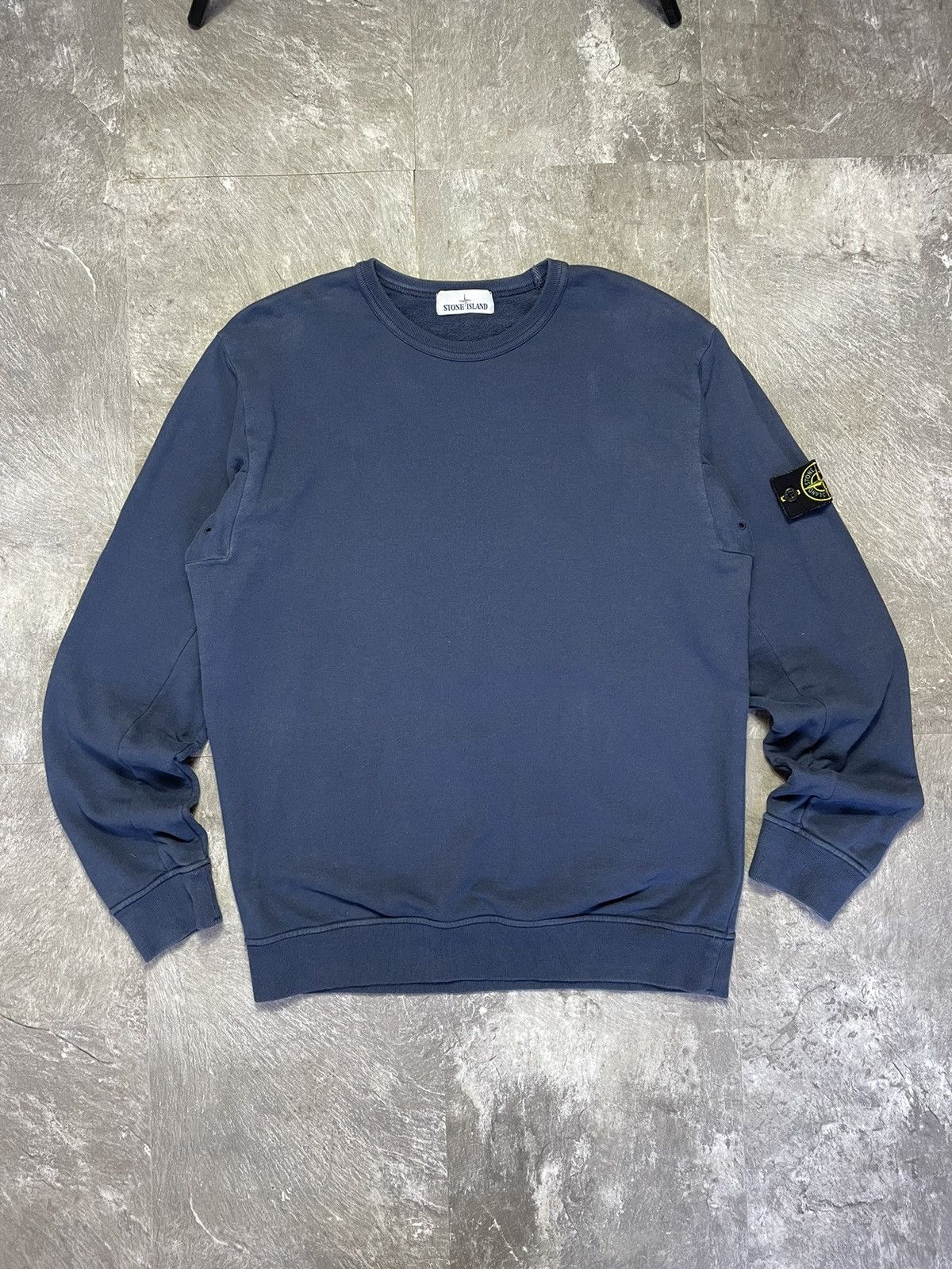 Stone Island Vintage Stone Island Patch Logo Cotton Sweatshirt Luxury Y2k Size US XL / EU 56 / 4 - 1 Thumbnail