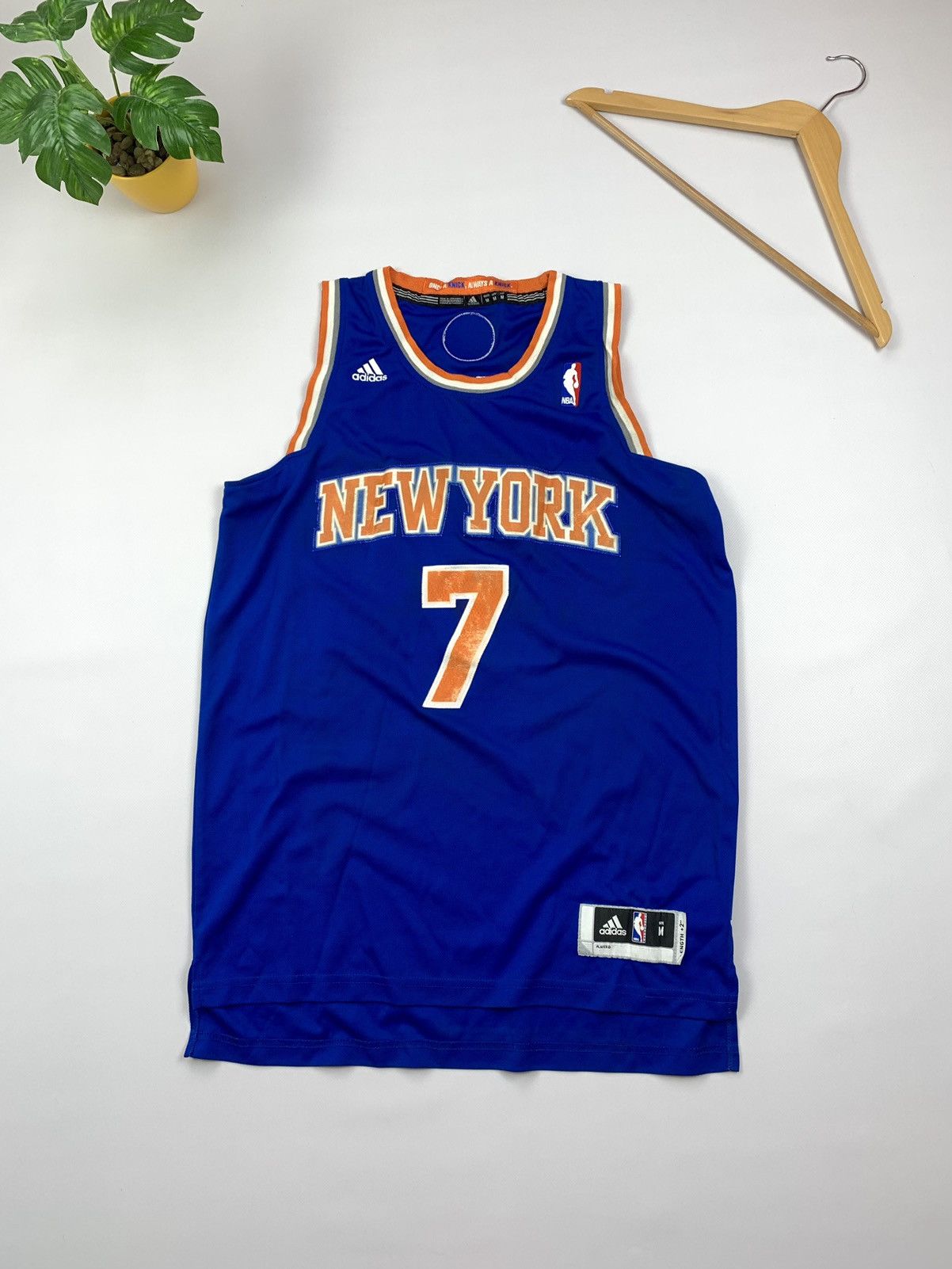 Adidas NEW YORK KNICKS NBA 2013 Jersey Anthony 7 Size M, image size:1202x1602