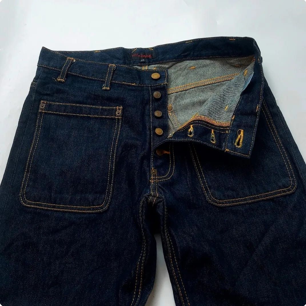 Japanese Brand Setel en Jade Denim Pants Size US 32 / EU 48 - 4 Thumbnail