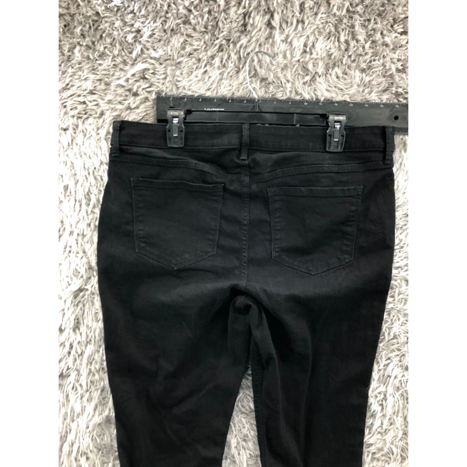 Old Navy Old Navy Super Skinny Jeans Size 16 Womens Dark Wash Black Jeans Regular Fit 5-Pocket Denim High Rise Womens Black Old Navy Skinny Jeans Size 38" / US 16 / IT 52 - 6 Thumbnail