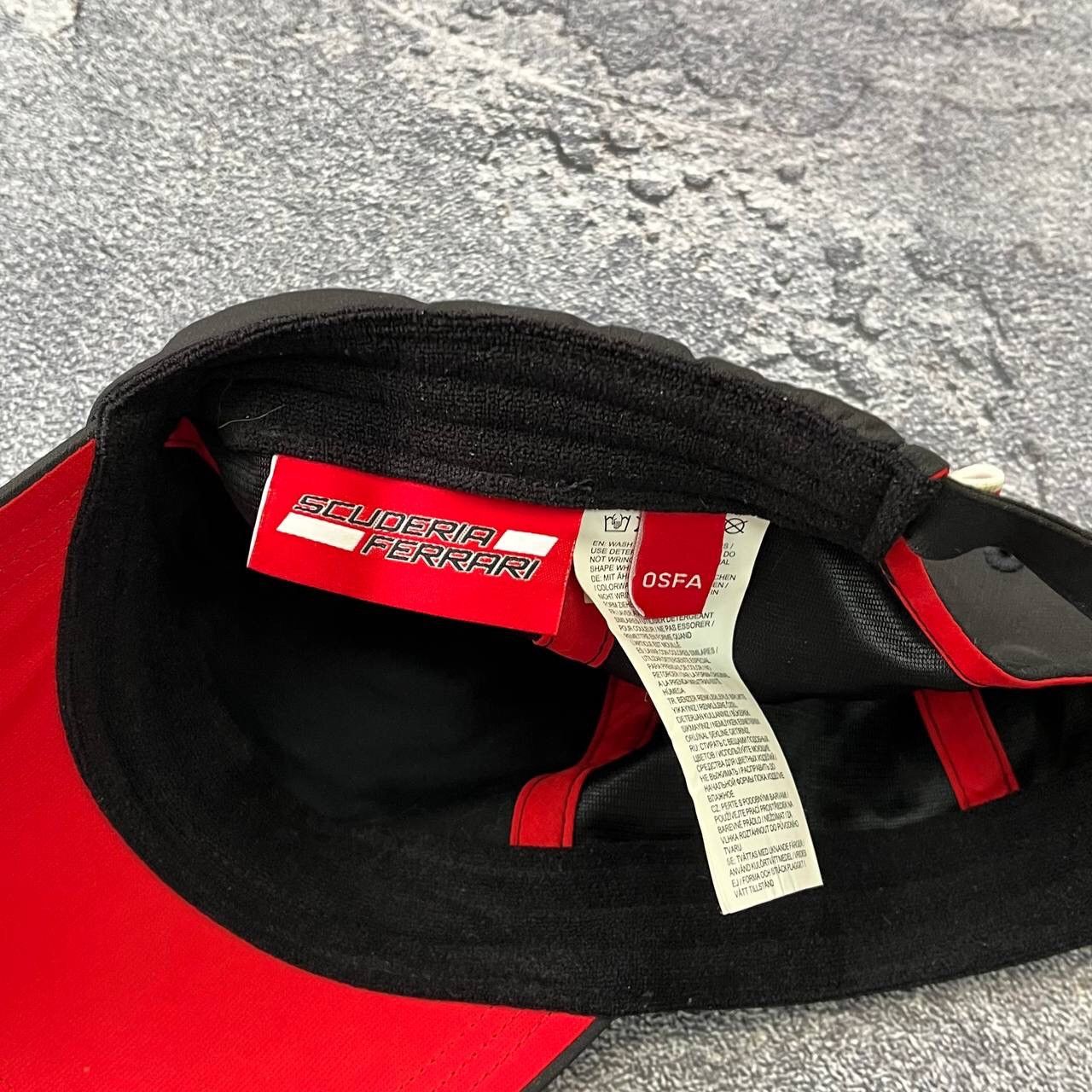 Ferrari Vintage Ferrari Formula 1 Scuredia Black Edition Hat Cap Size ONE SIZE - 6 Thumbnail