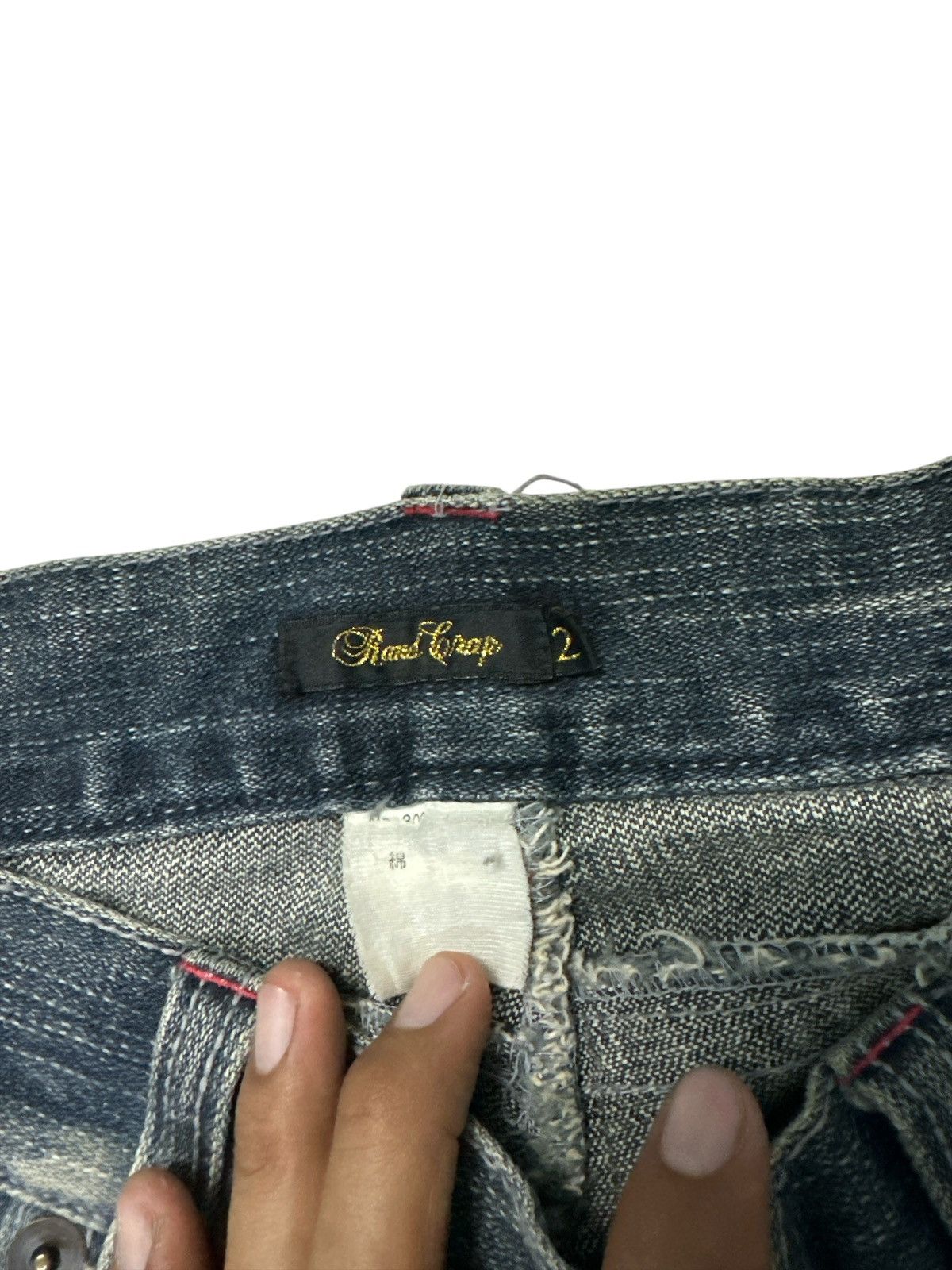 Vintage Flare 🎌💥 Rand crap Bootcut Flare Distress Denim Size US 34 / EU 50 - 8 Thumbnail