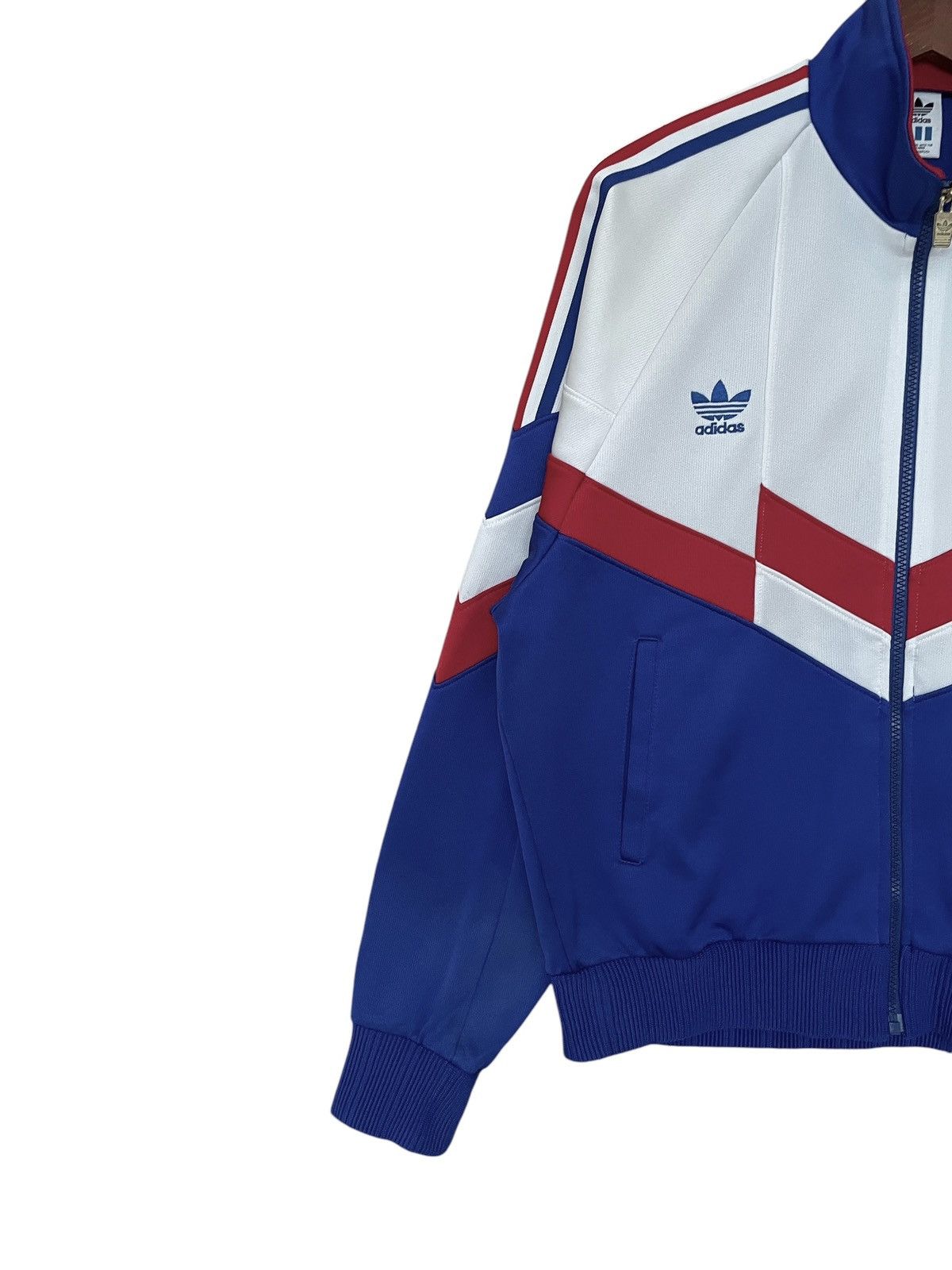 Adidas × Vintage Vintage Brand Adidas Football France Team Tracktop 1990s Size US M / EU 48-50 / 2 - 3 Thumbnail