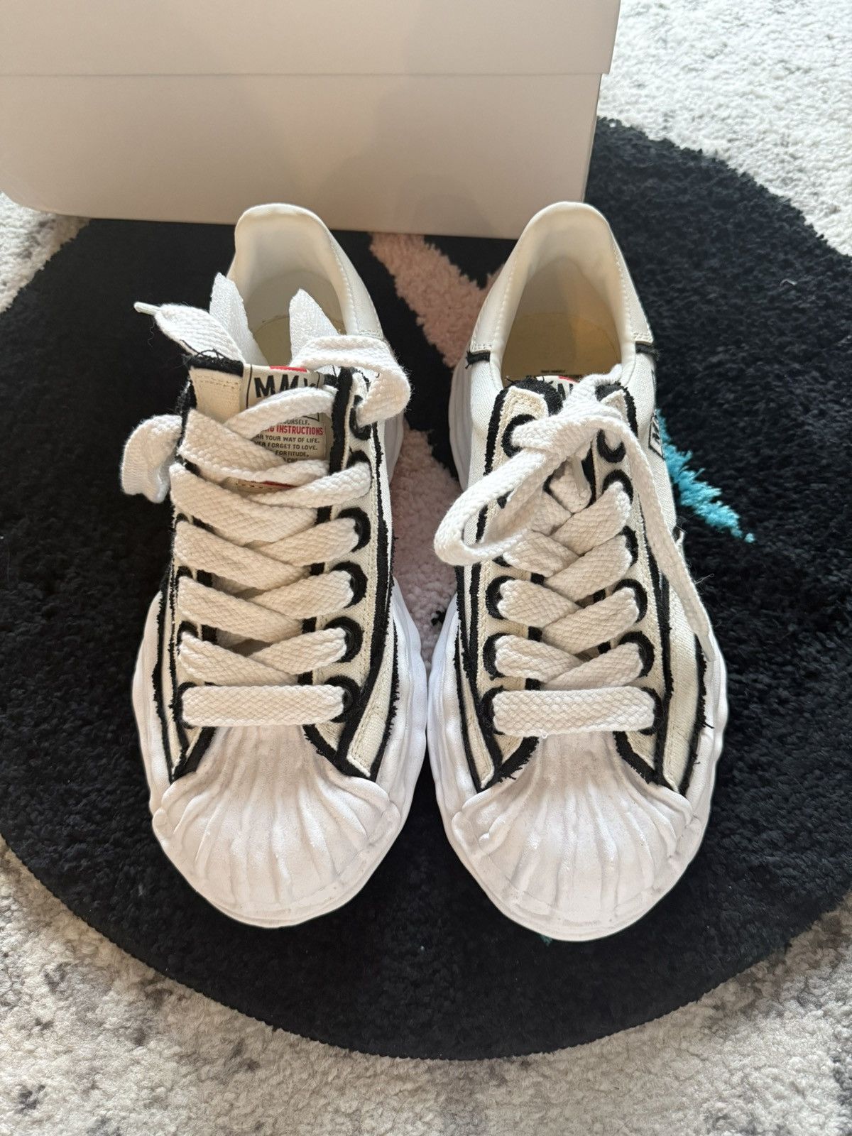 Maison MIHARA YASUHIRO Maison MIHARA YASUHIRO Blakey Low OG Overhanging Sneakers Size US 8 / EU 41 - 2 Thumbnail