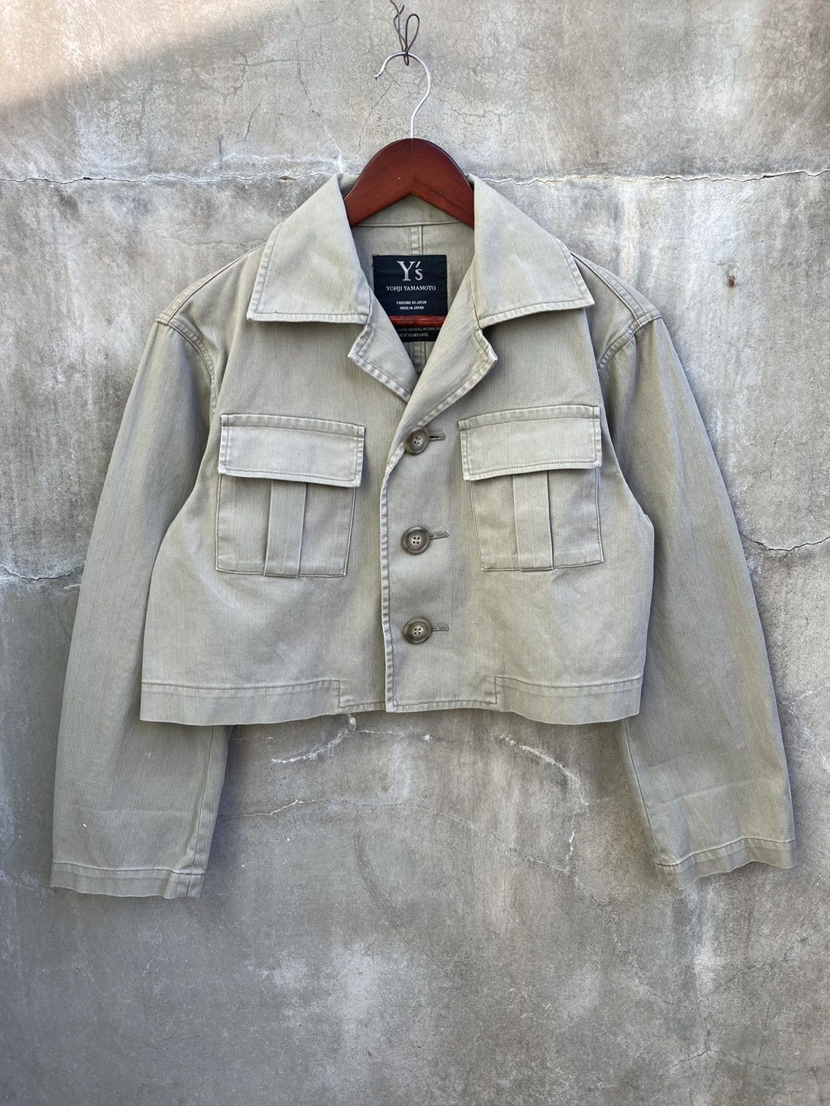 Y's Cropped Safari Denim Jacket Size US M / EU 48-50 / 2 - 1 Thumbnail