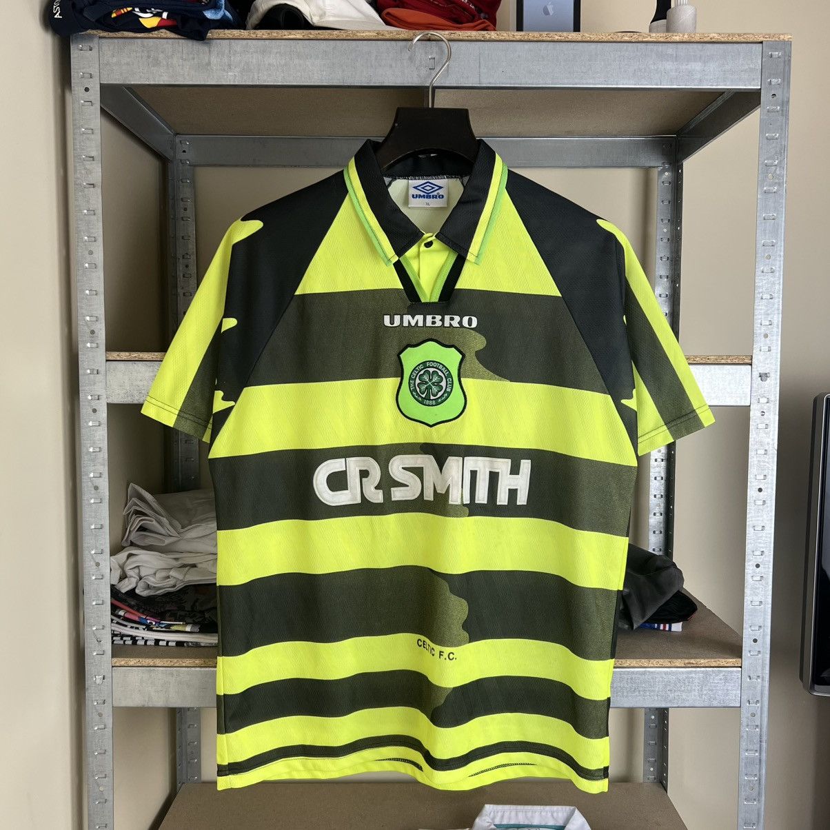 Umbro Rare! Celtic 1996/97 Umbro Soccer Jersey Shirt Vintage Size US XL / EU 56 / 4 - 1 Thumbnail