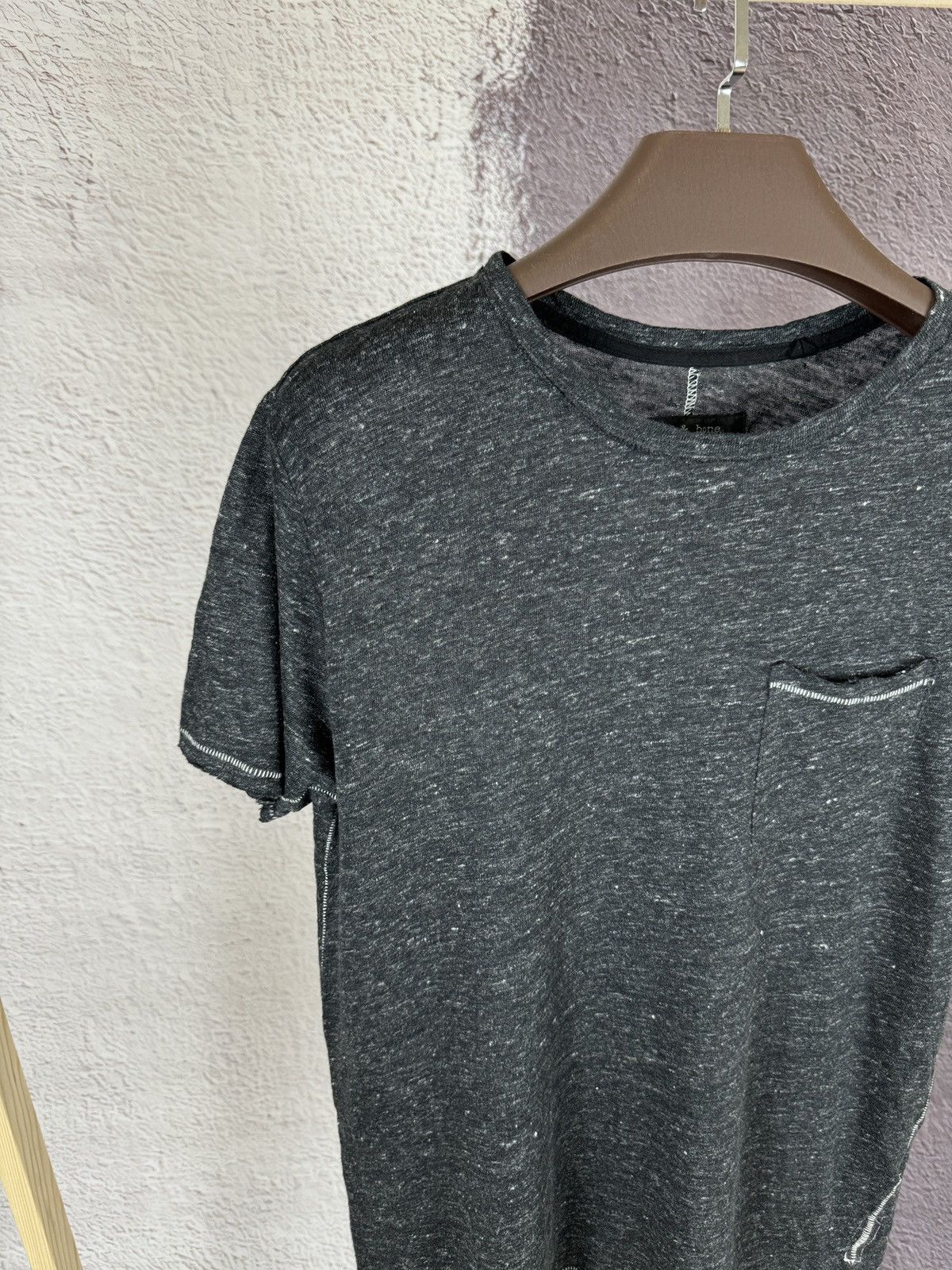 Rag & Bone Rag & Bone grey asymmetric linen ss tee shirt Size US M / EU 48-50 / 2 - 6 Thumbnail