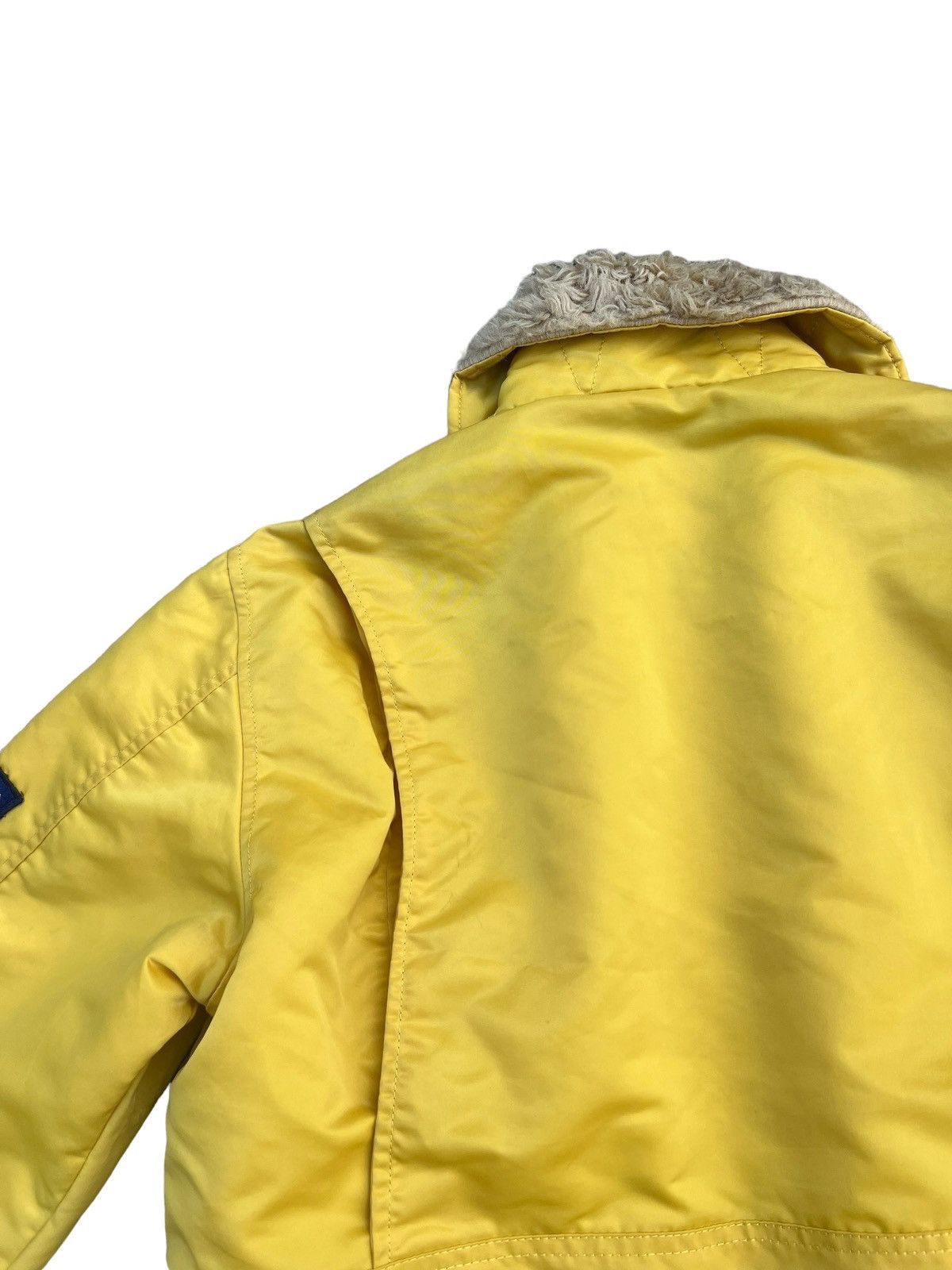 Vintage × Wrangler Vintage 80s WRANGLER Quilt Lining Yellow Nylon Bomber Jacket Size US M / EU 48-50 / 2 - 6 Thumbnail