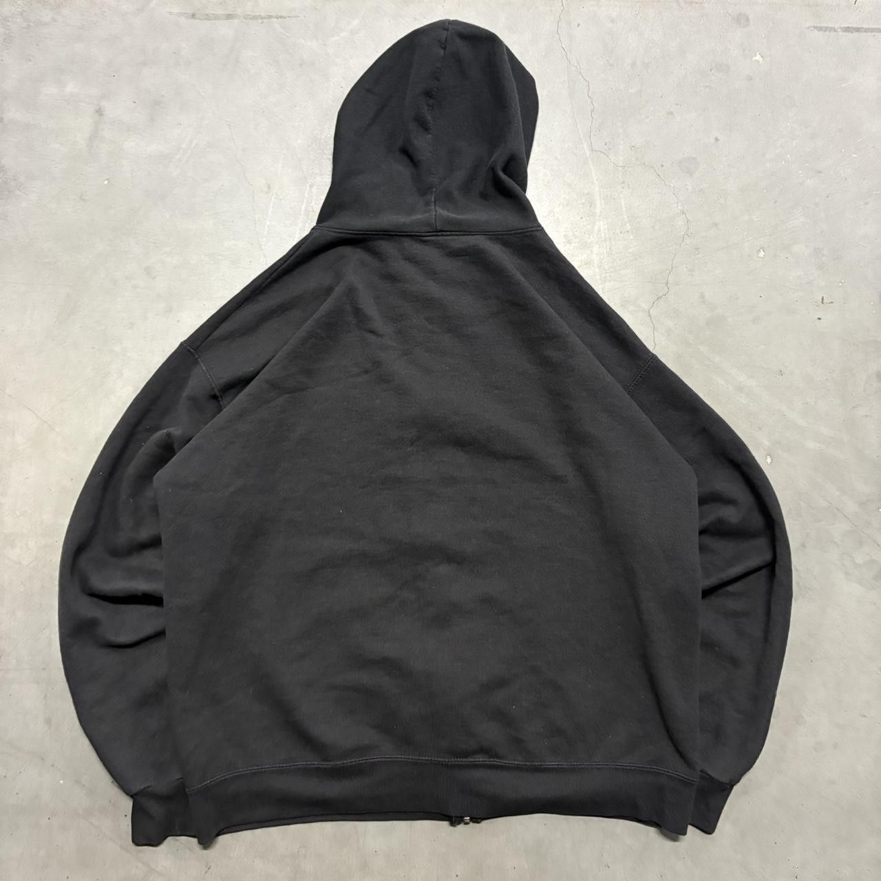 Vintage Crazy Vintage Y2K/2000s Blank Black Minimalistic Zipup Hoodie! Size US L / EU 52-54 / 3 - 2 Thumbnail