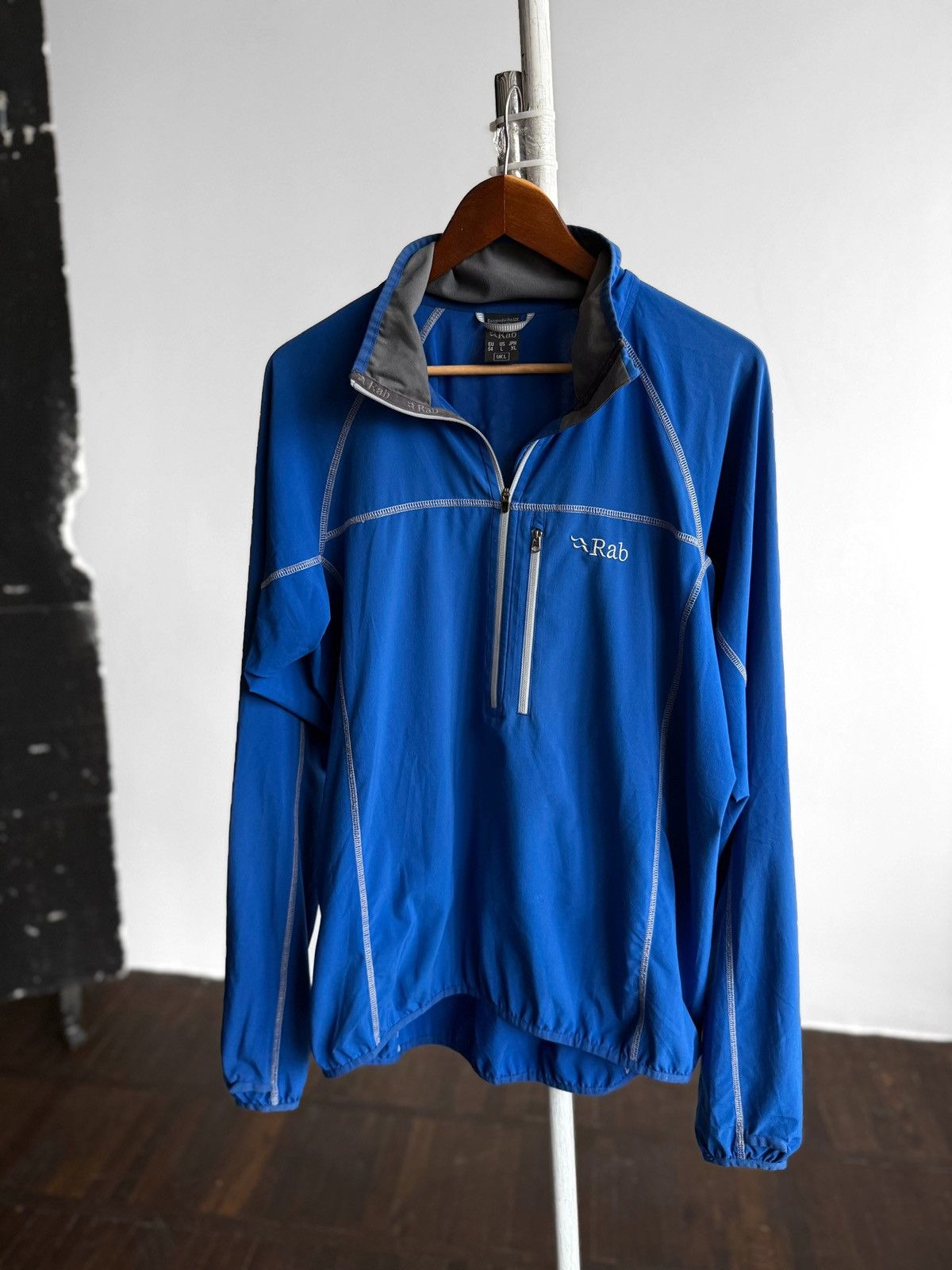 Rab Rab Mens Blue 1/4 Zip Pullover Outdoor Top Jacket Logo Size US L / EU 52-54 / 3 - 1 Thumbnail