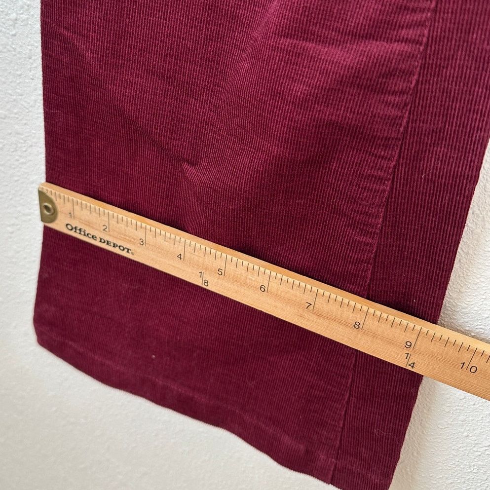 Other Jack Burgundy Red Corduroy Flare Low Rise Pants S Size 27" / US 4 / IT 40 - 14 Thumbnail