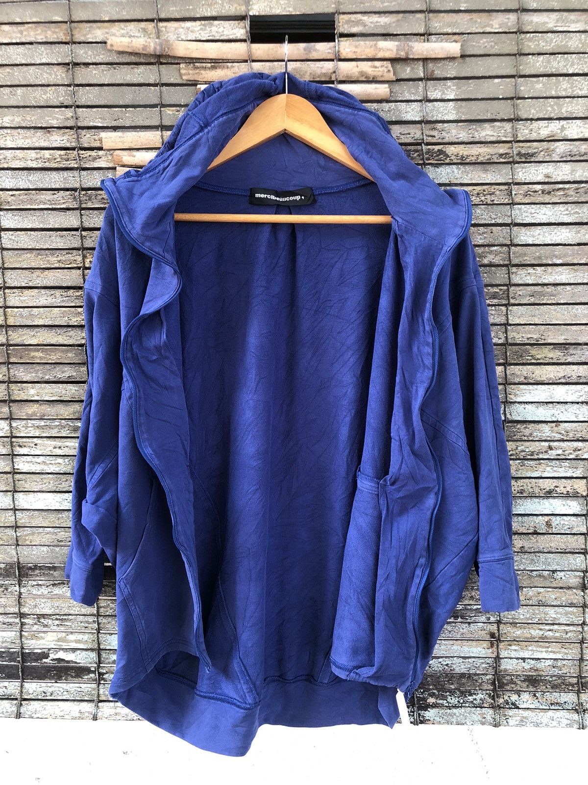 Issey Miyake × Japanese Brand × Vintage Vintage Baggy Issey Miyake Mercibeaucoup Fullzipper Hoodie Size 3XL / US 20-22 - 14 Thumbnail