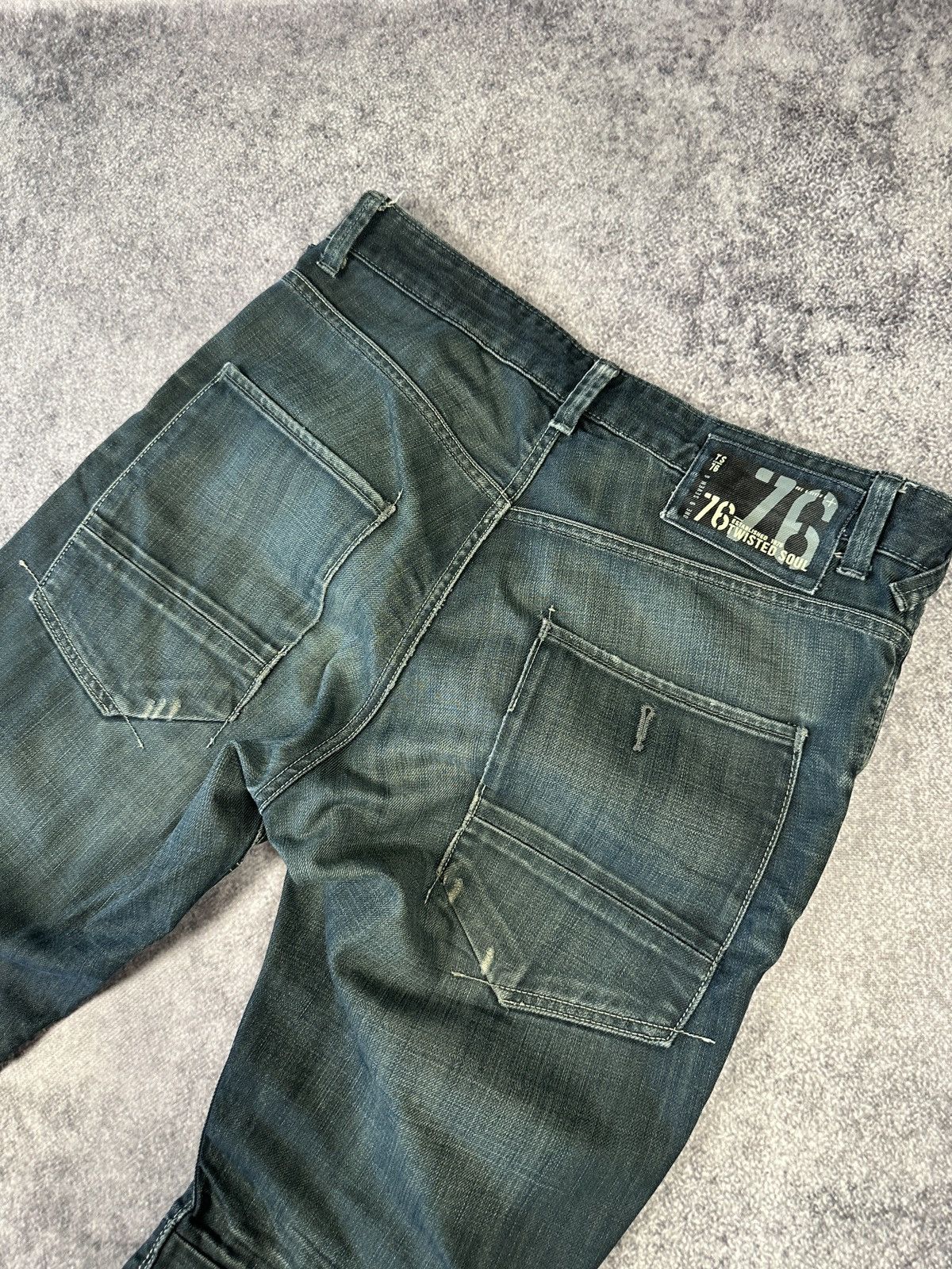 Vintage Y2K Avant Garde Vintage Pocket Denim Streetwear Rare Casual Size US 36 / EU 52 - 4 Thumbnail