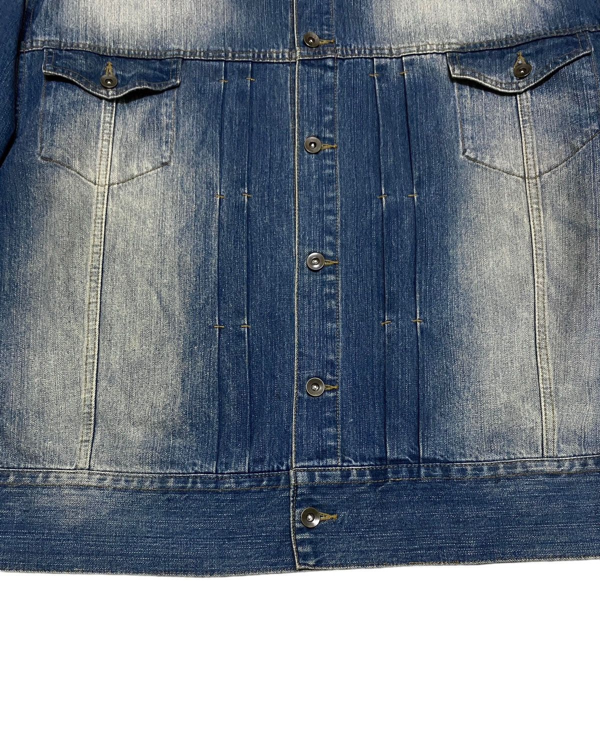 14th Addiction × Japanese Brand × Le Grande Bleu (L.G.B.) Vintage Brand Karakuri Sukajan Oversized Denim Jacket 1990s Size US XXL / EU 58 / 5 - 4 Thumbnail