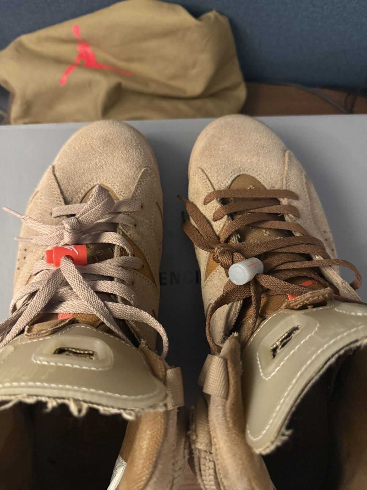 Jordan Brand × Travis Scott AJ 6 ‘British Khaki’ Size US 10.5 / EU 43-44 - 4 Thumbnail