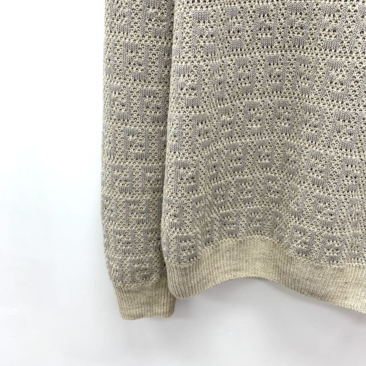 Fendi Fendi Logo Monogram Long Sleeve Knit Sweater K26WX Size US M / EU 48-50 / 2 - 4 Thumbnail