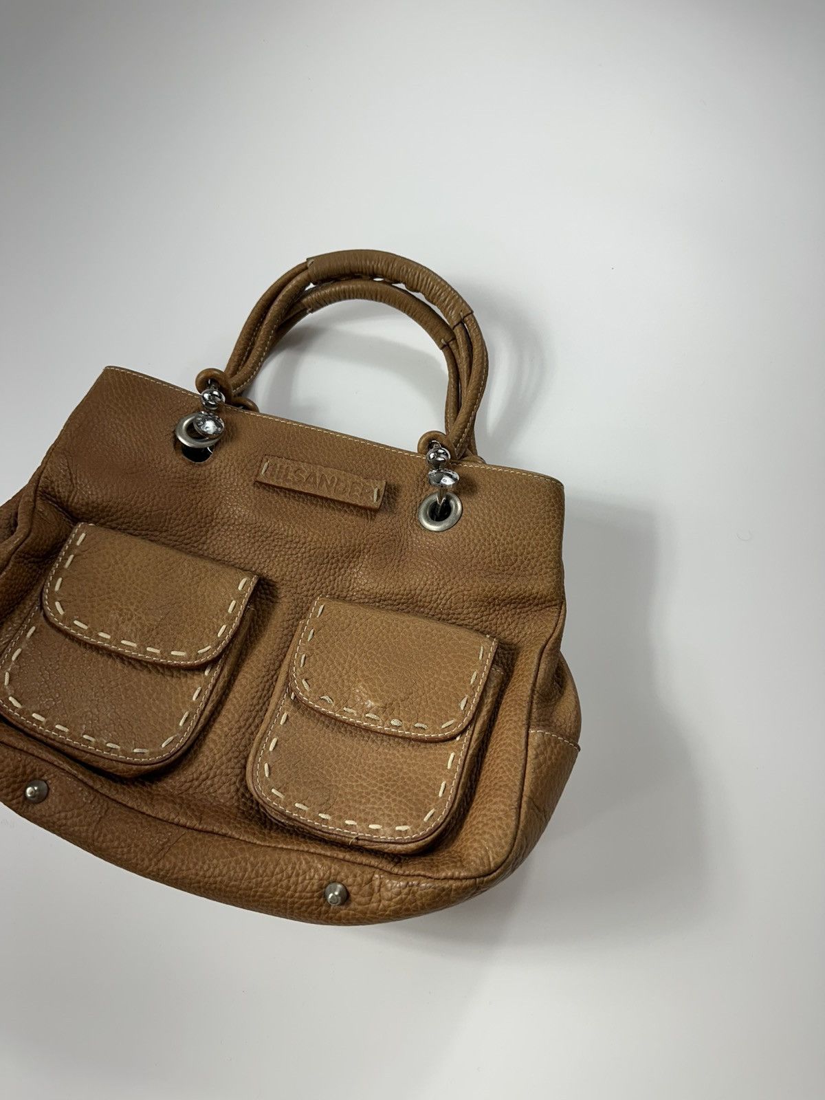 Jil Sander Jil Sander Leather Handbag Brown Vintage Size ONE SIZE - 3 Thumbnail