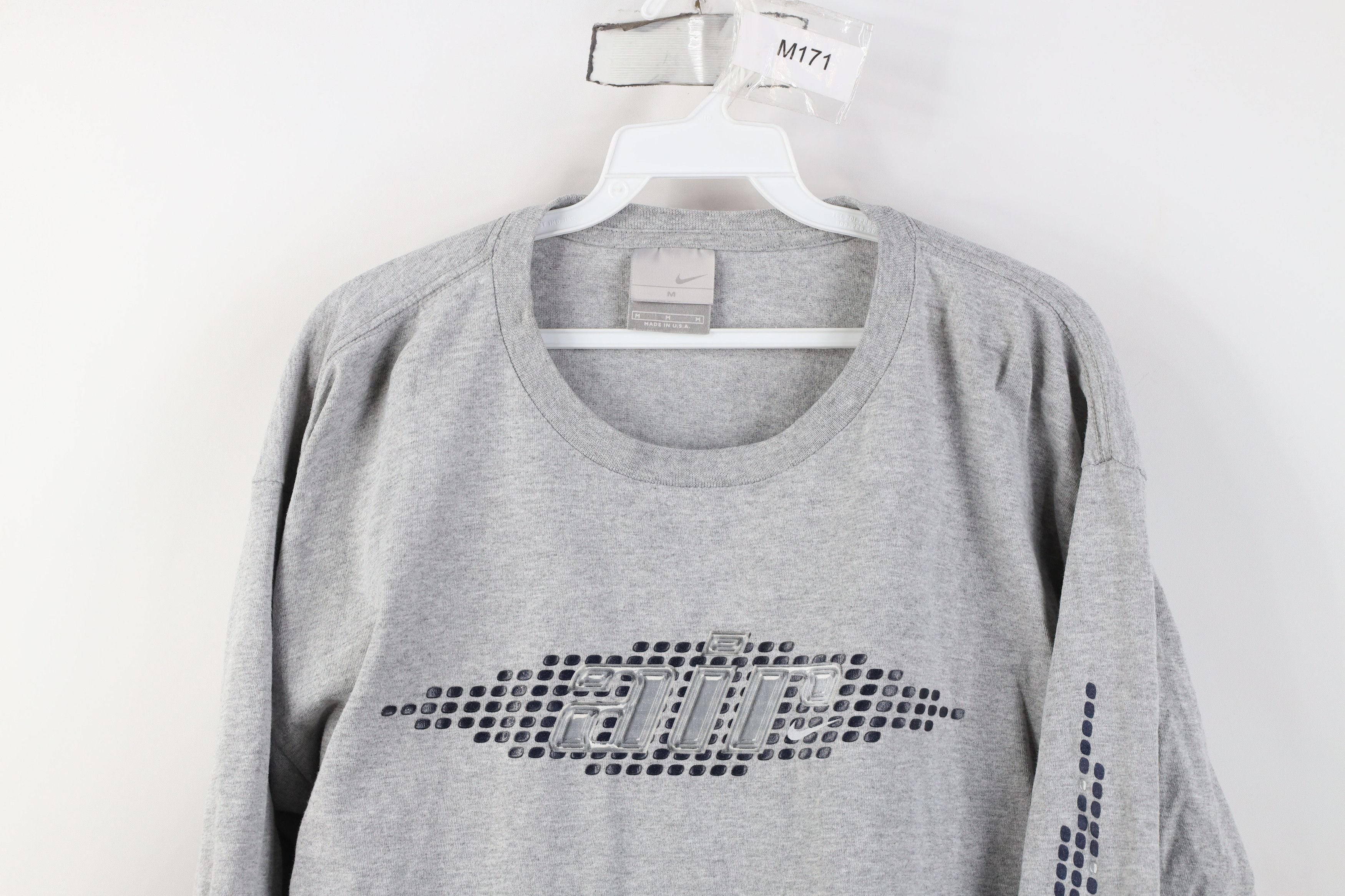Nike Vintage Nike Air Scott Center Swoosh Long Sleeve T-Shirt USA Size US M / EU 48-50 / 2 - 2 Thumbnail