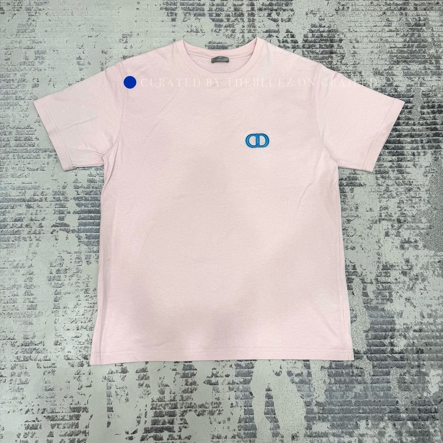 Dior Logo Embroidered Pink T-Shirt in Size L Size US L / EU 52-54 / 3 - 1 Thumbnail