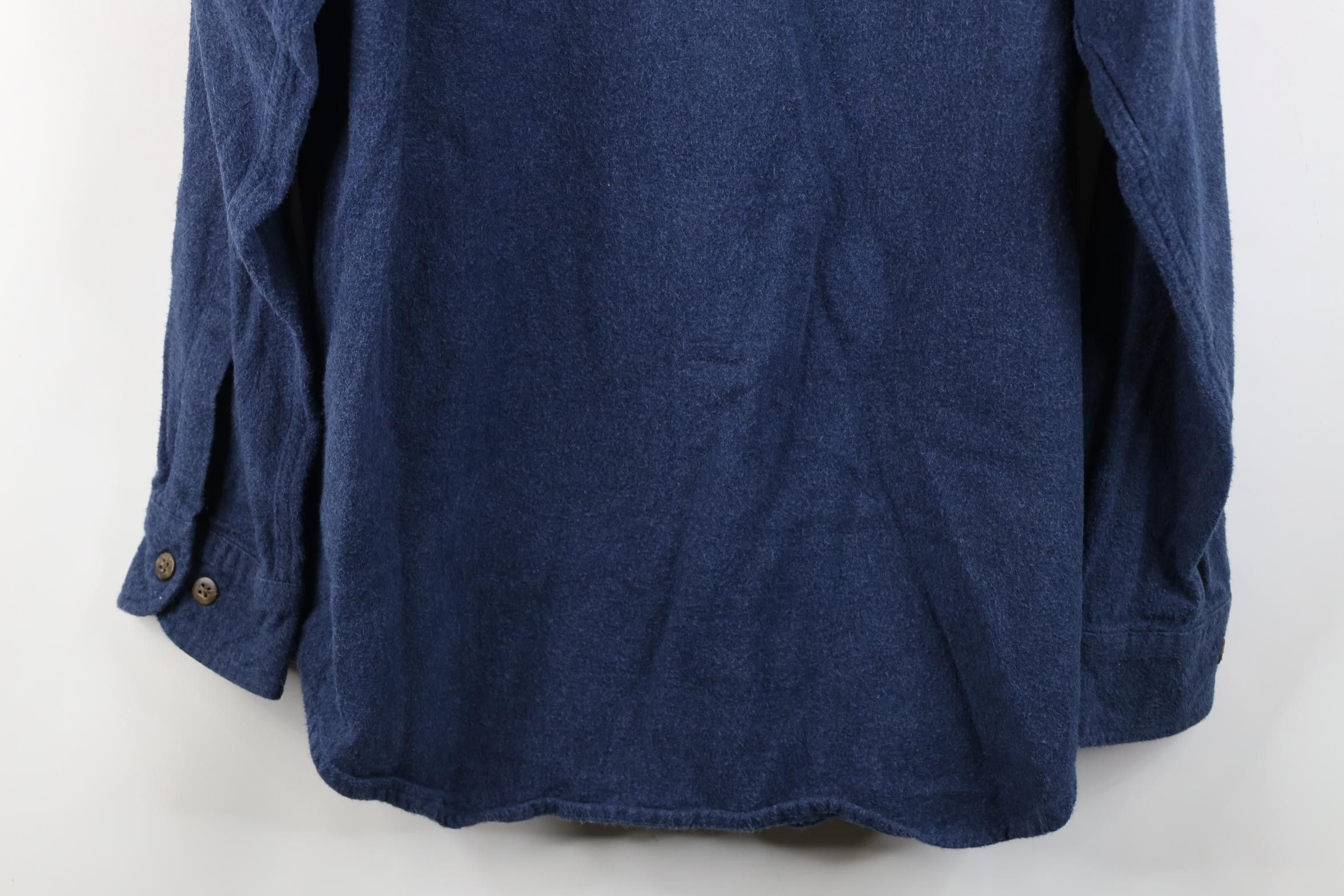 Vintage Vintage 90s Streetwear Cloth Collared Button Shirt Blue Size US M / EU 48-50 / 2 - 15 Thumbnail