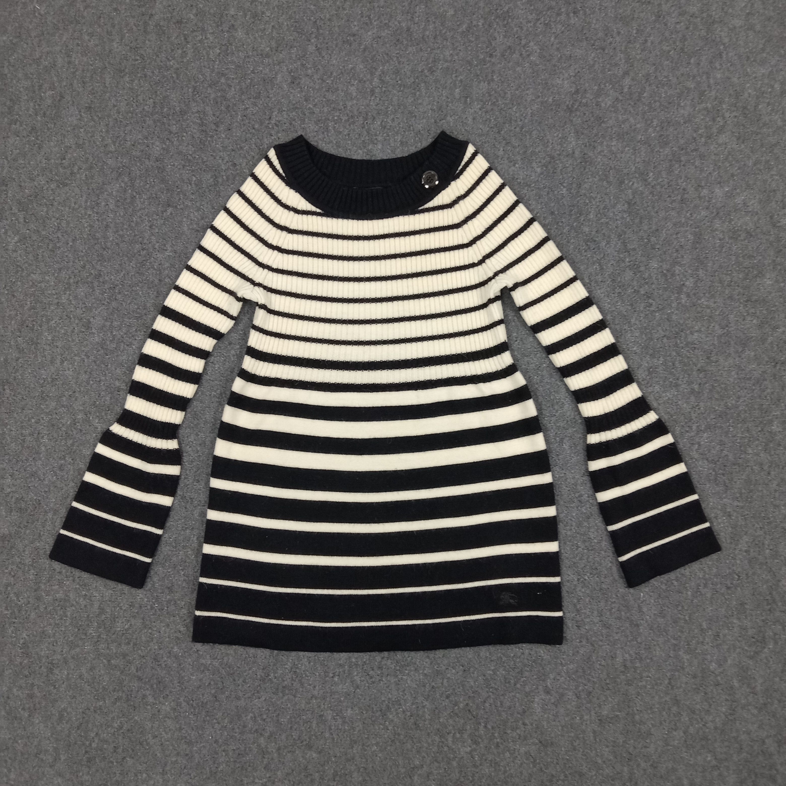 Burberry × Vintage Burberry London Striped Blouse Tshirt Size XXS / US 00 / IT 34 - 1 Thumbnail