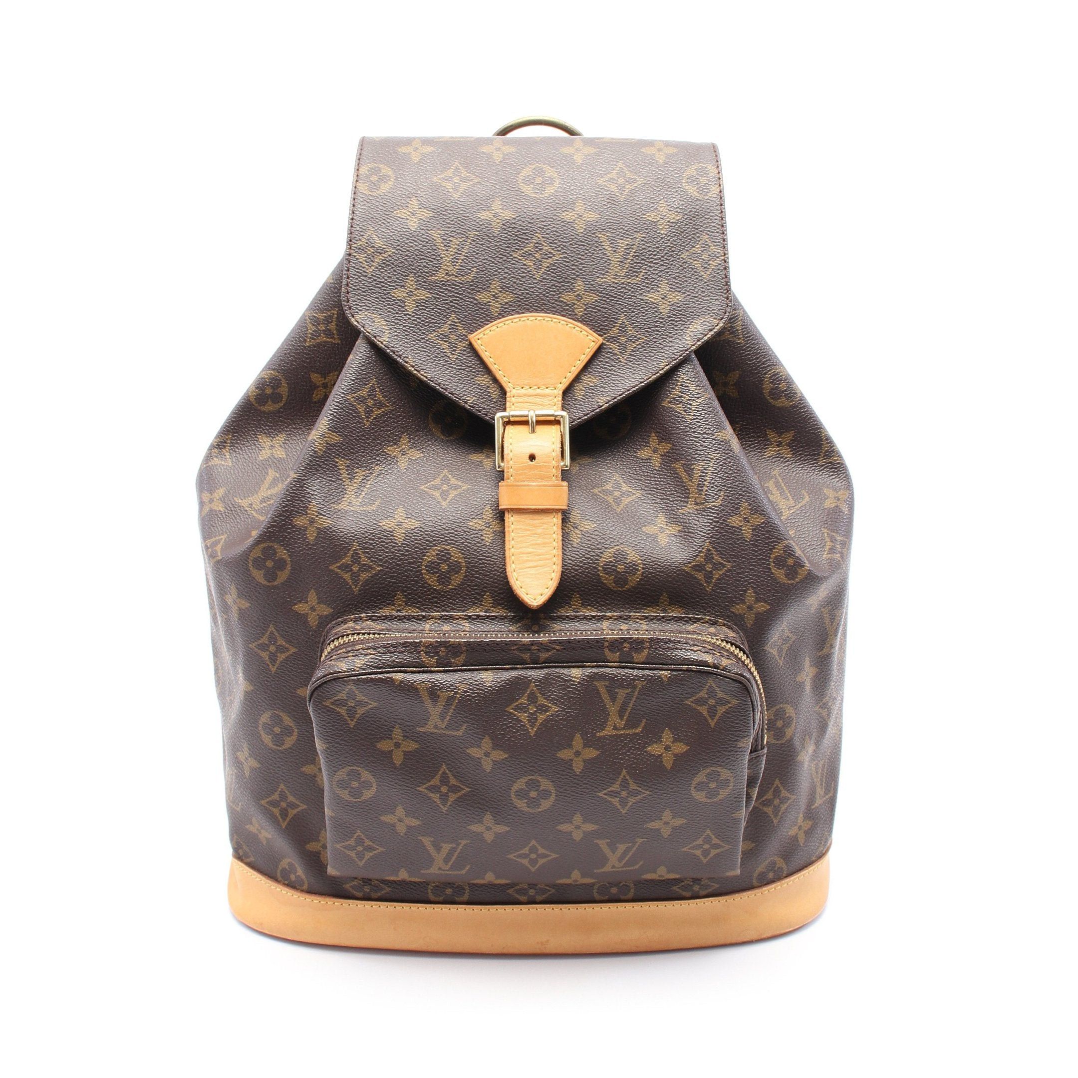 Louis Vuitton Louis Vuitton Montsouris Gm Monogram Backpack Rucksack Leather Brown Size ONE SIZE - 1 Thumbnail