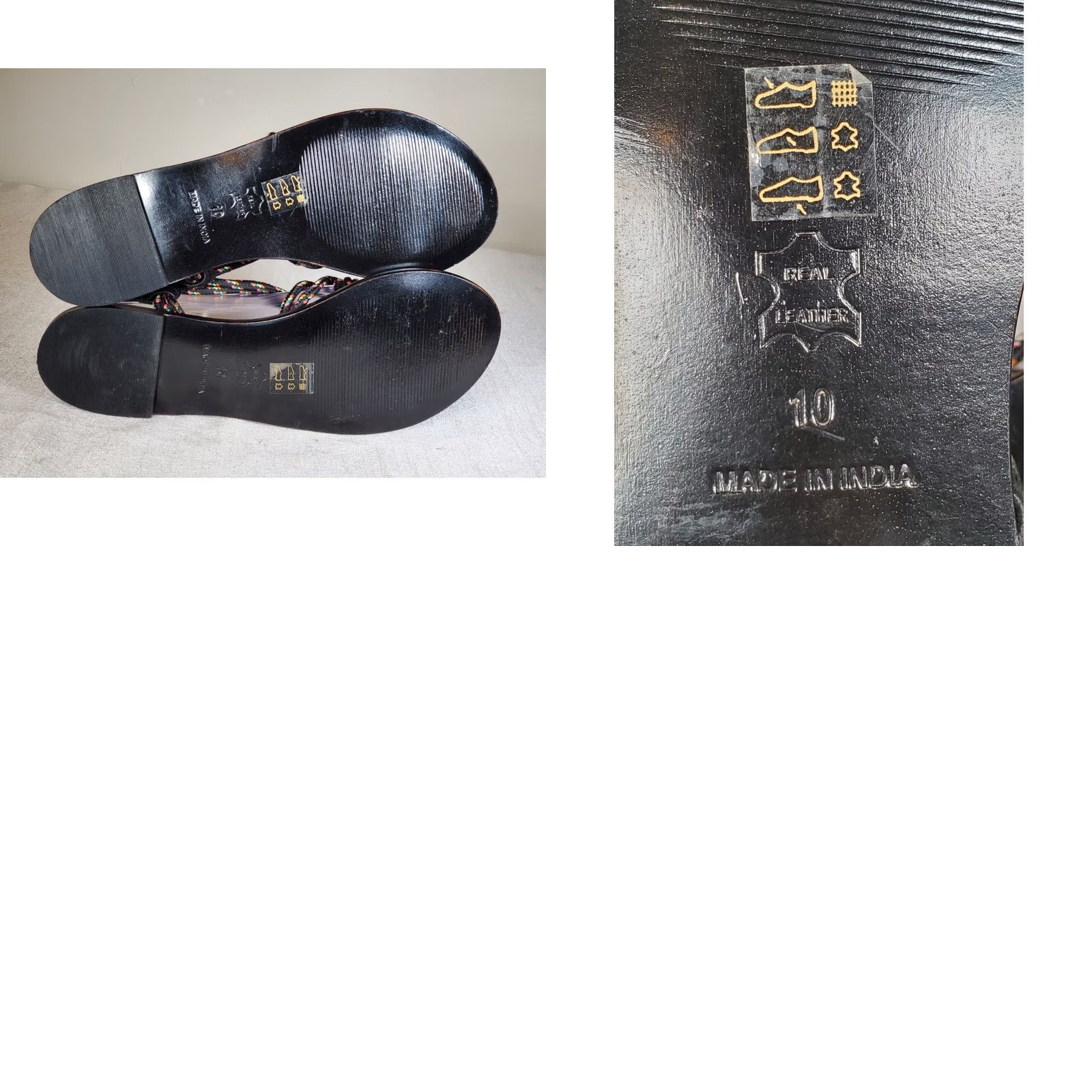 Anthropologie Anthropologie Reeta Sandals Women's US 10 Leather Knotted Stretch Strap Casual Slingbacks Multicolor Size US 10 / IT 40 - 9 Thumbnail