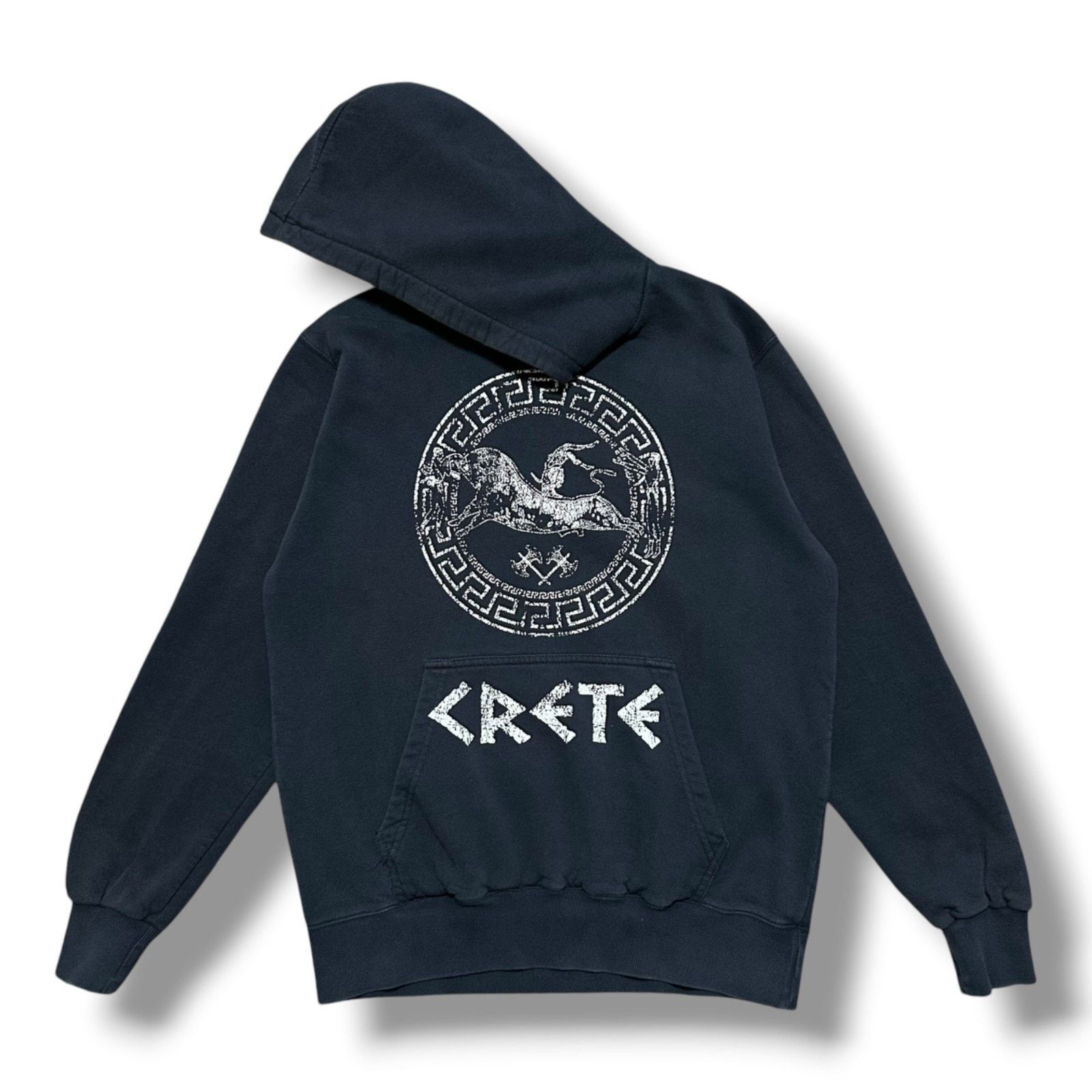 トップス 1990s oakley skull logo sweat Oakley × Vintage Vintage Oakley Software Skull Navy Blue