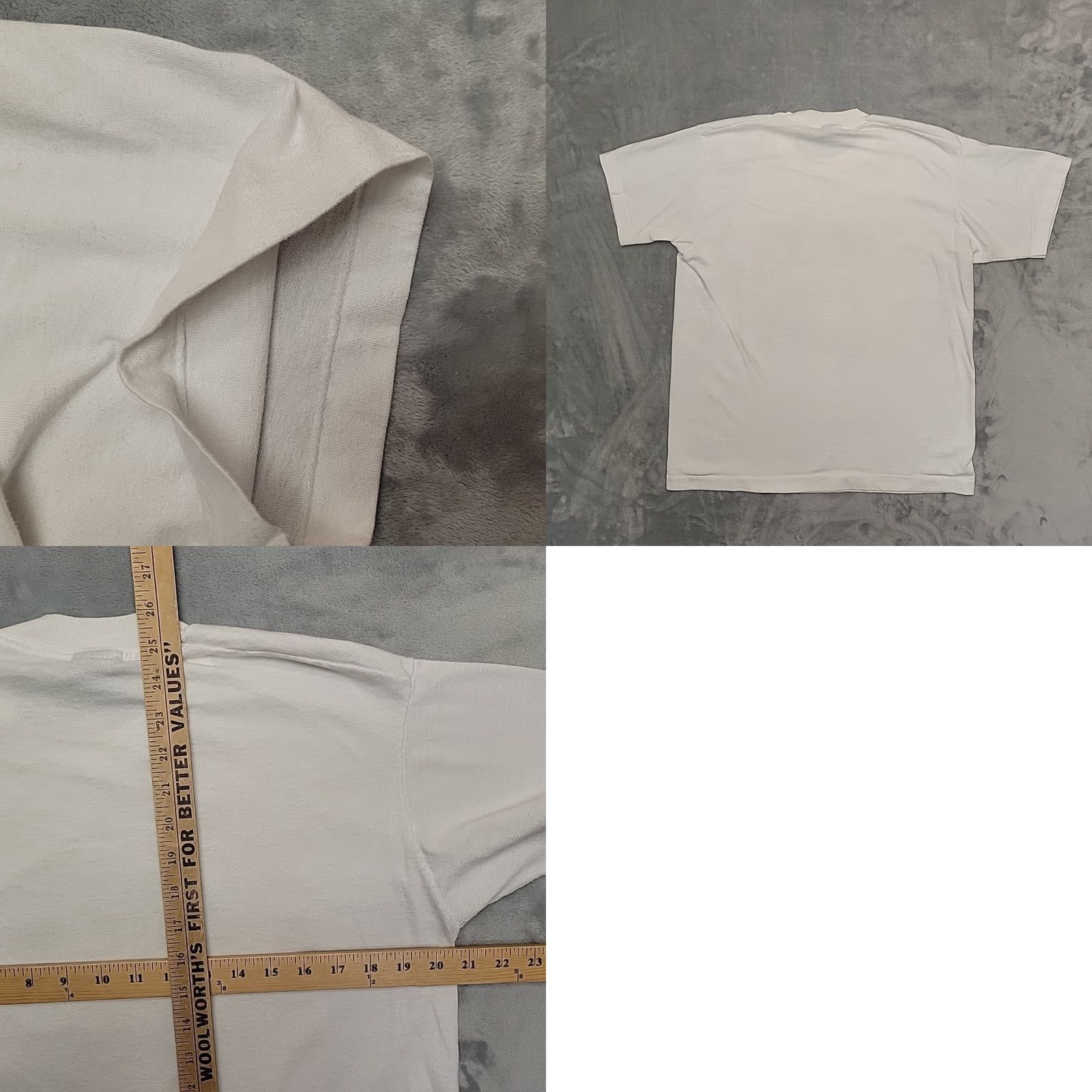Fruit Of The Loom VINTAGE Shirt Mens L White Single Stitch Americas Forgotten Minority Made in USA Shirt Mens L White Graphic Print 80s 90s USA American Nature Mens Size US L / EU 52-54 / 3 - 8 Thumbnail