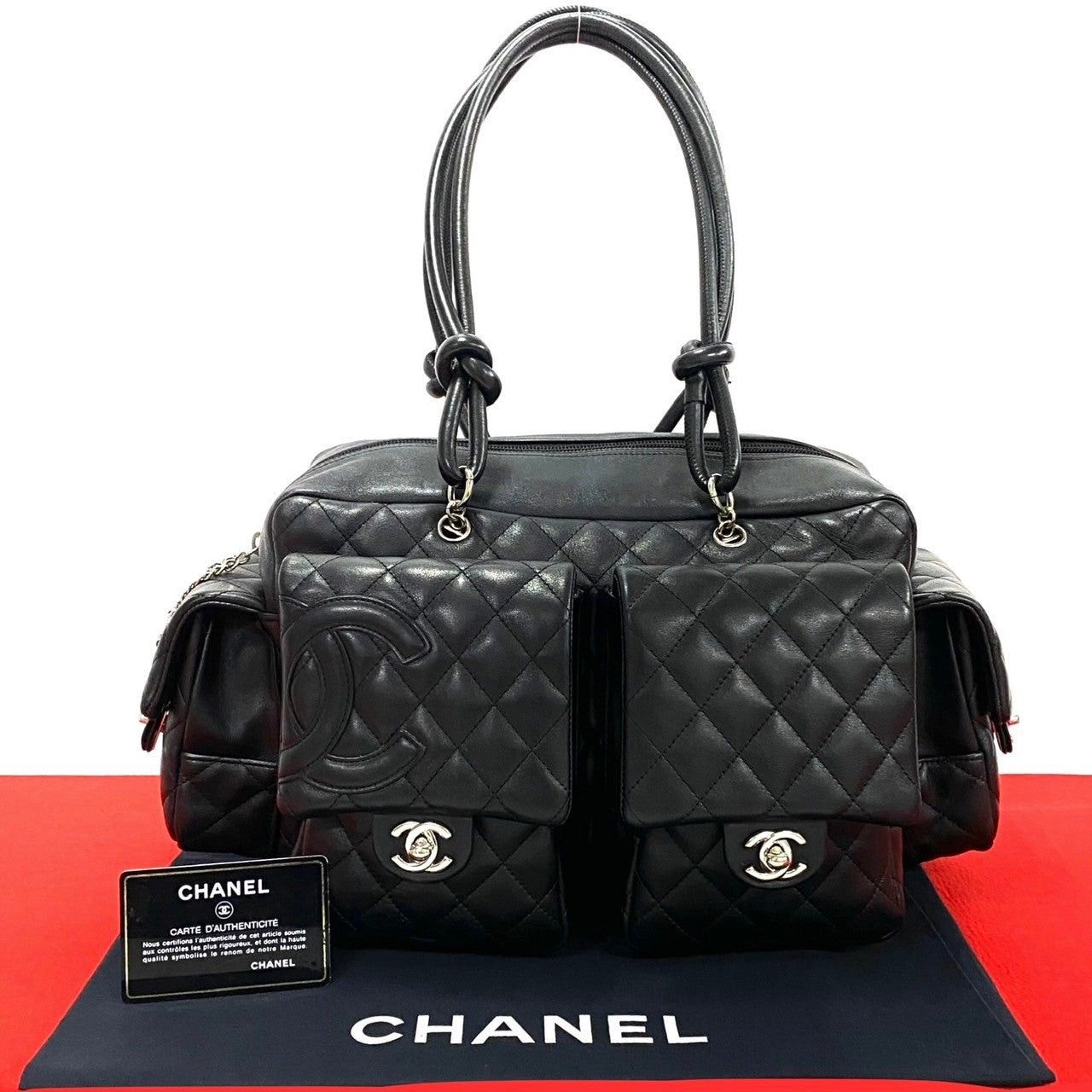 Chanel Chanel Handbag Black Leather Size ONE SIZE - 1 Thumbnail