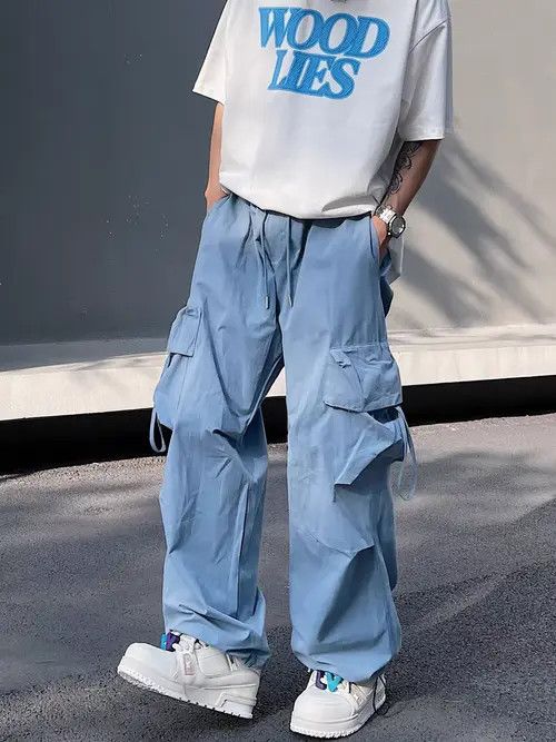 Japanese Brand Meifa Vintage High Street Multi-Pocket Casual Trousers Size US 32 / EU 48 - 6 Thumbnail