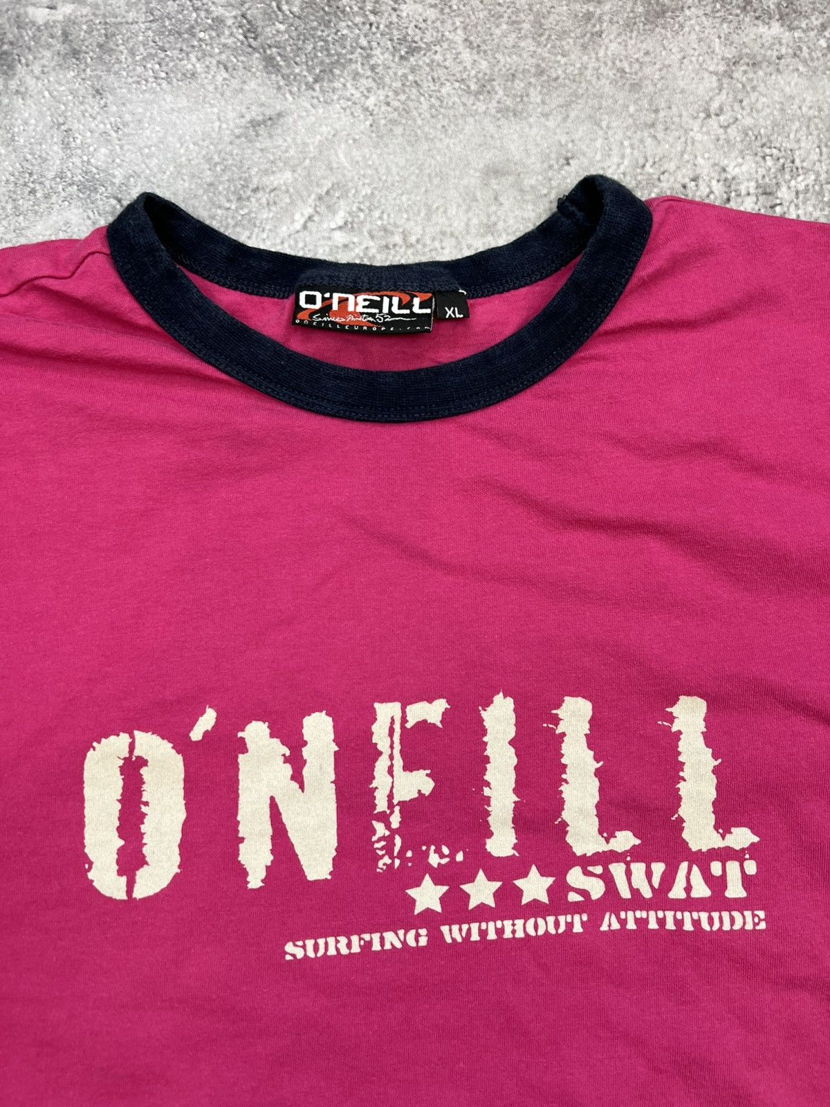 O'Neill Oneill Vintage Pink Oversized T Shirt Tee Surf Size US XL / EU 56 / 4 - 2 Thumbnail