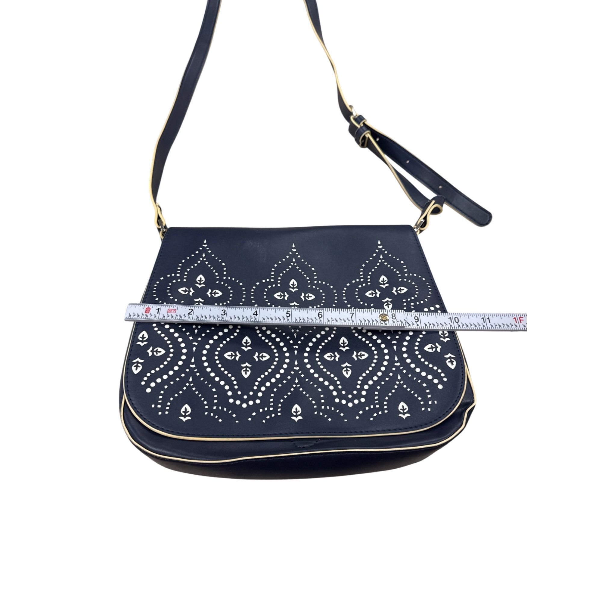 Vera Bradley Vera Bradley Womens Blue Adjustable Crossbody Purse 8x10" SK Size ONE SIZE - 7 Thumbnail