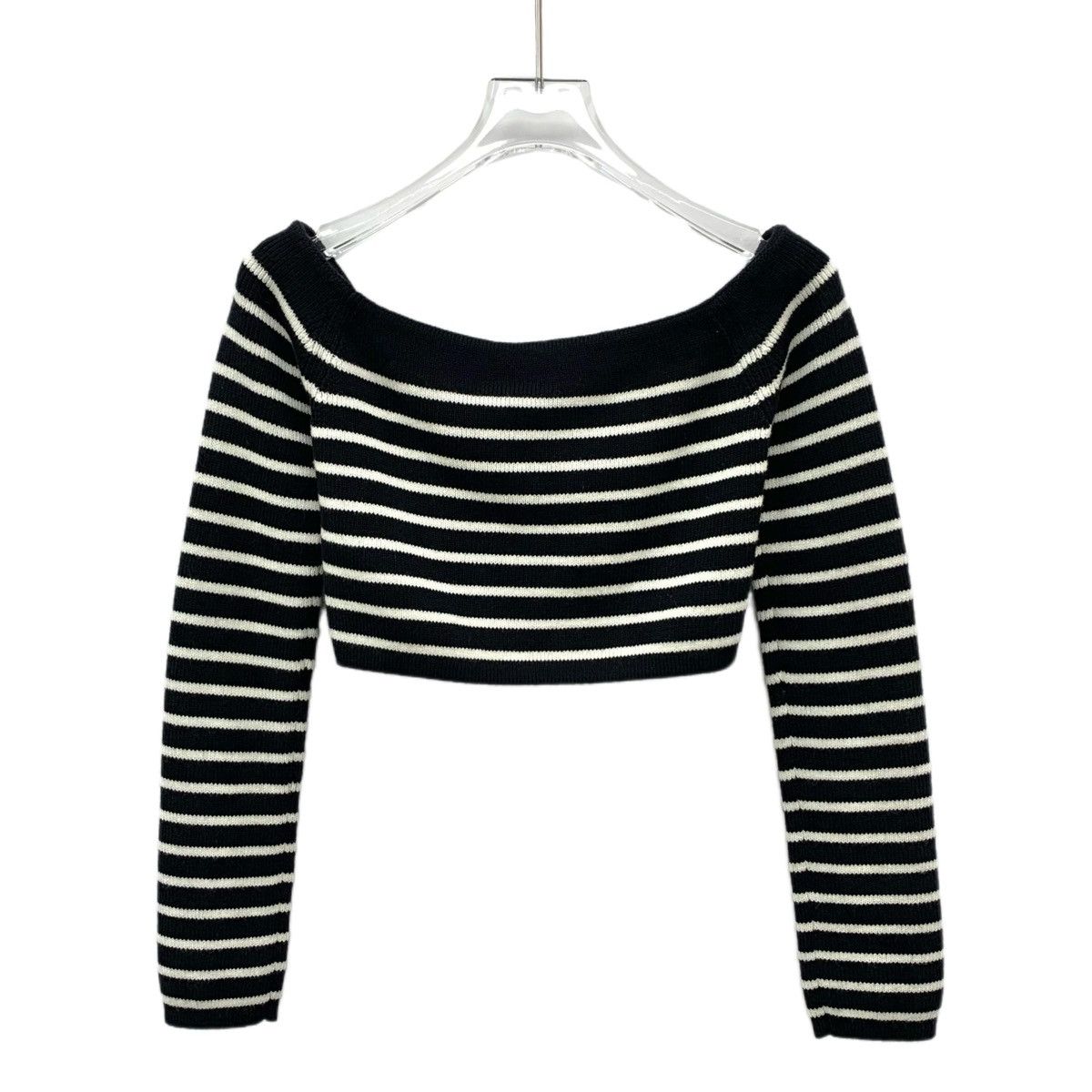 Yves Saint Laurent Yves Saint Laurent Striped Long Sleeve Knit Sweater K26WX Size S / US 4 / IT 40 - 2 Thumbnail