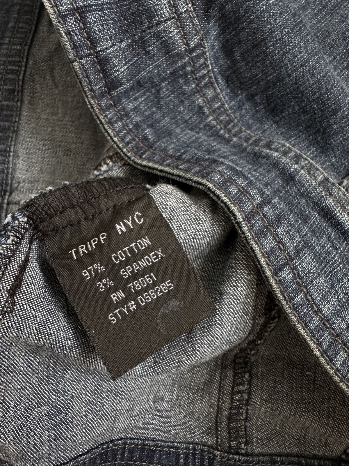 Japanese Brand Vintage Tripp Nyc Zipped-up Denim Jacket Top Size S / US 4 / IT 40 - 7 Thumbnail