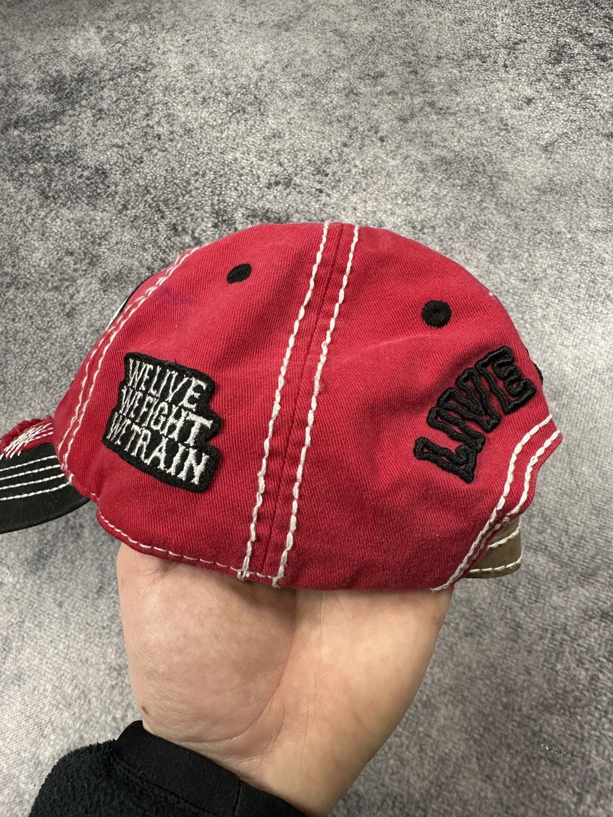 Vintage Y2K Vintage Denim Cap Avant Garde True Religion Style USA Size ONE SIZE - 4 Thumbnail