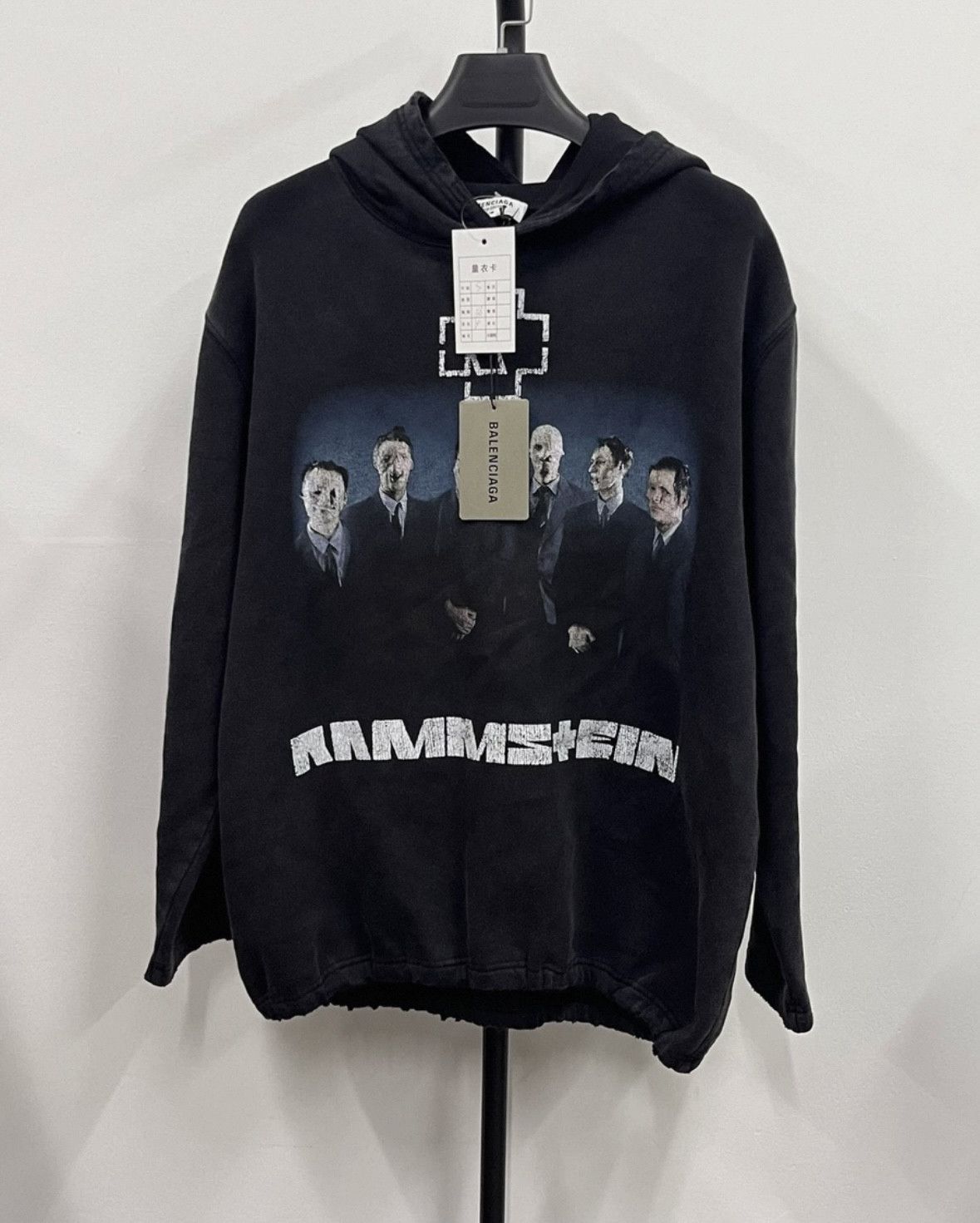 Balenciaga Balenciaga Rammstein collaboration cropped hoodie - dmc Size US S / EU 44-46 / 1 - 1 Thumbnail