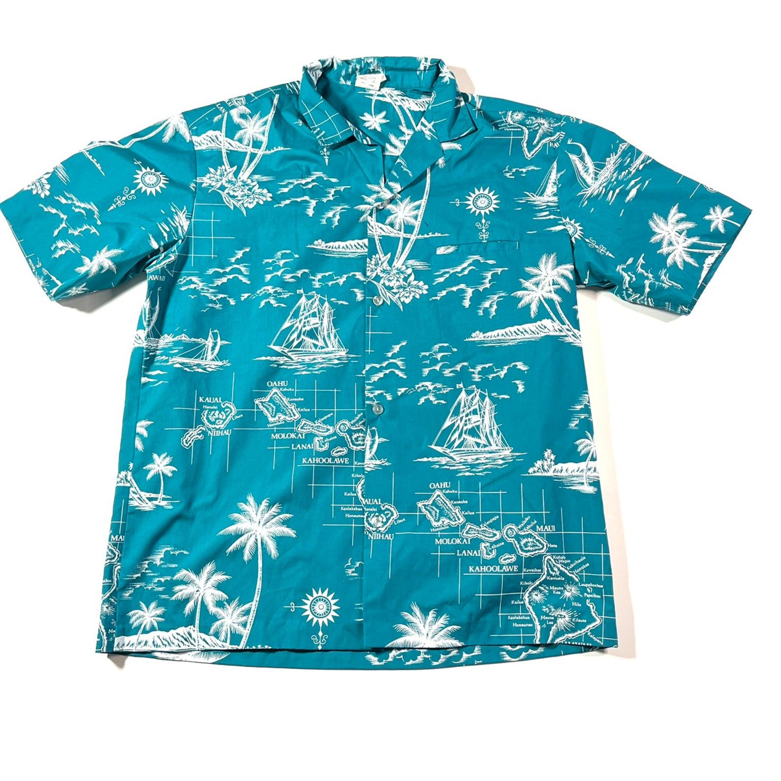 Vintage Vintage 1990’s Made in Hawaii Royal Creations Button Up Med Size US M / EU 48-50 / 2 - 1 Thumbnail