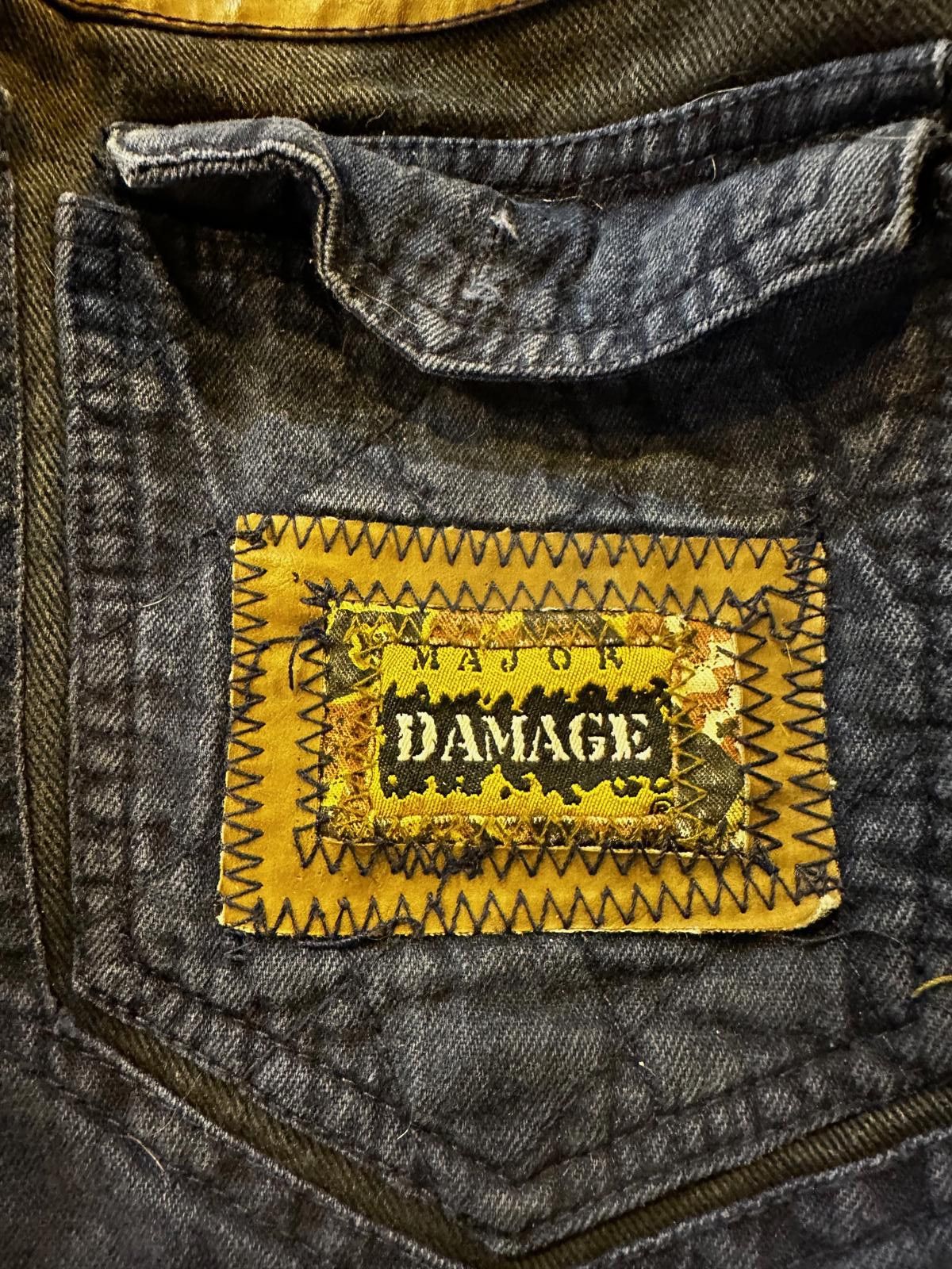 Other Vintage 1990s Major Damage Quilted Denim Patchwork Jacket Size US M / EU 48-50 / 2 - 4 Thumbnail
