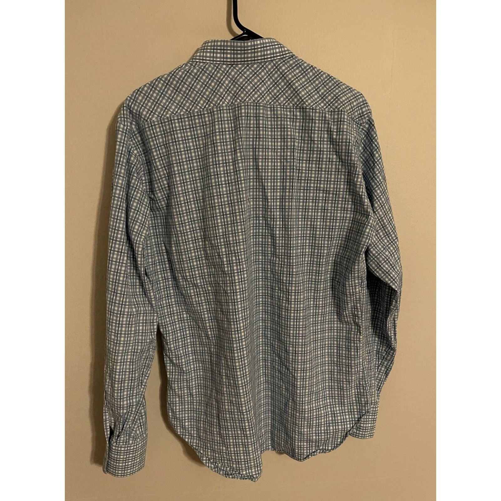 Billy Reid Billy Reid Shirt Blue Plaid Standard Cut Button Up Casual L/S Italy Men's Large Size US L / EU 52-54 / 3 - 3 Thumbnail
