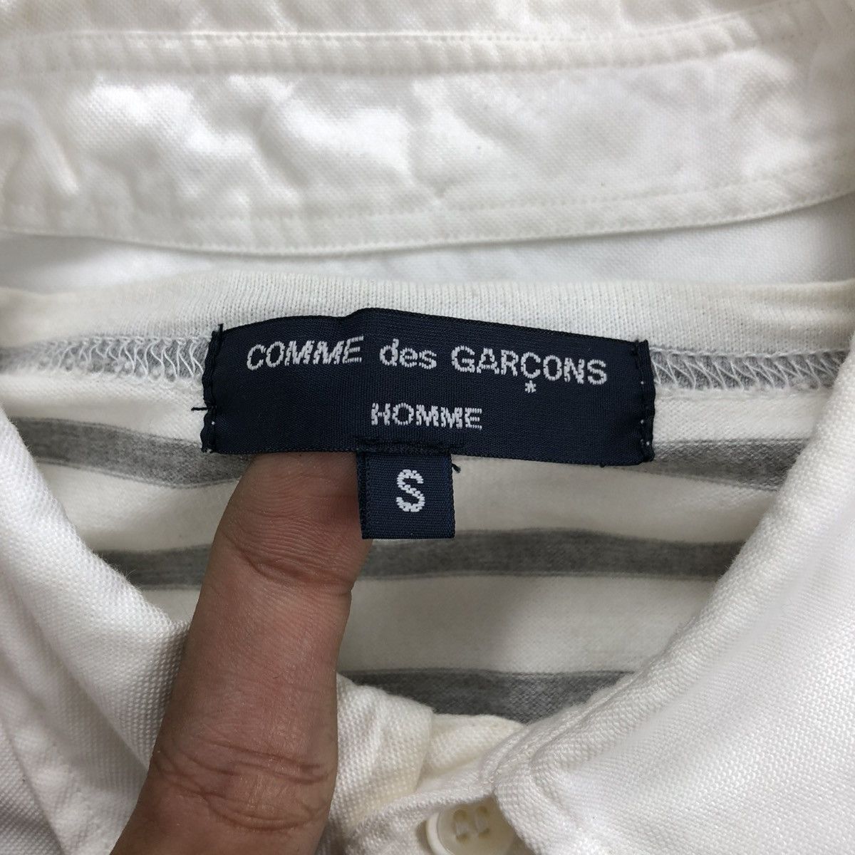 Comme des Garcons Homme SS11 Comme des Garcons Homme CDG Striped Long Sleeve Shirt Size US S / EU 44-46 / 1 - 8 Thumbnail