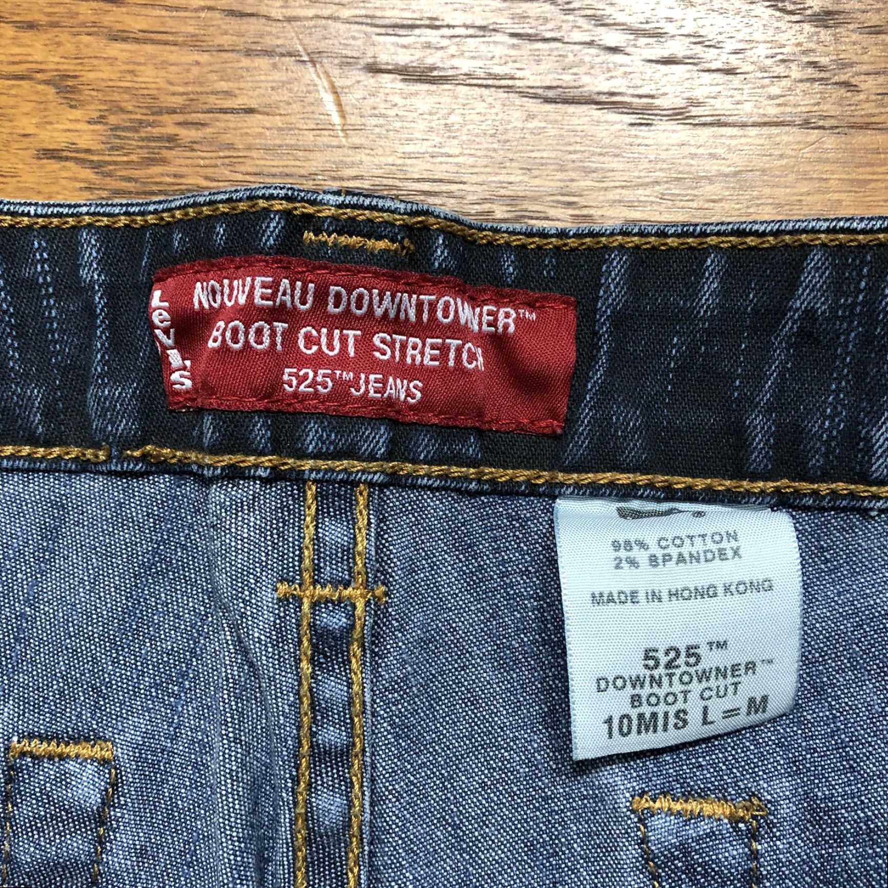 Levi's VINTAGE Levi's 525 Nouveau Downtowner Jeans Bootcut Womens Regular 10 31 Inseam Dark Blue Stretch Denim 5-Pocket 32 Waist Cowboy 80s 90s Mens? Size 32" / US 10 / IT 46 - 6 Thumbnail