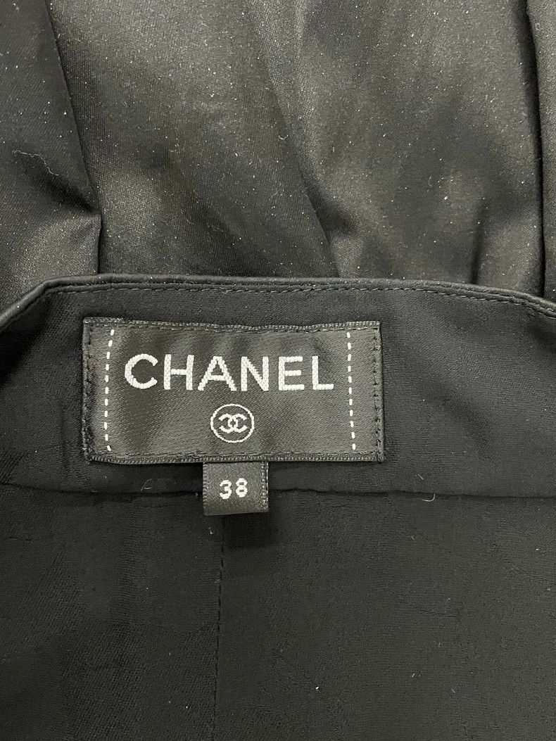 Chanel Chanel Black shiny diamond buckle pleated skirt Size 25" / US 0 / IT 36 - 4 Thumbnail
