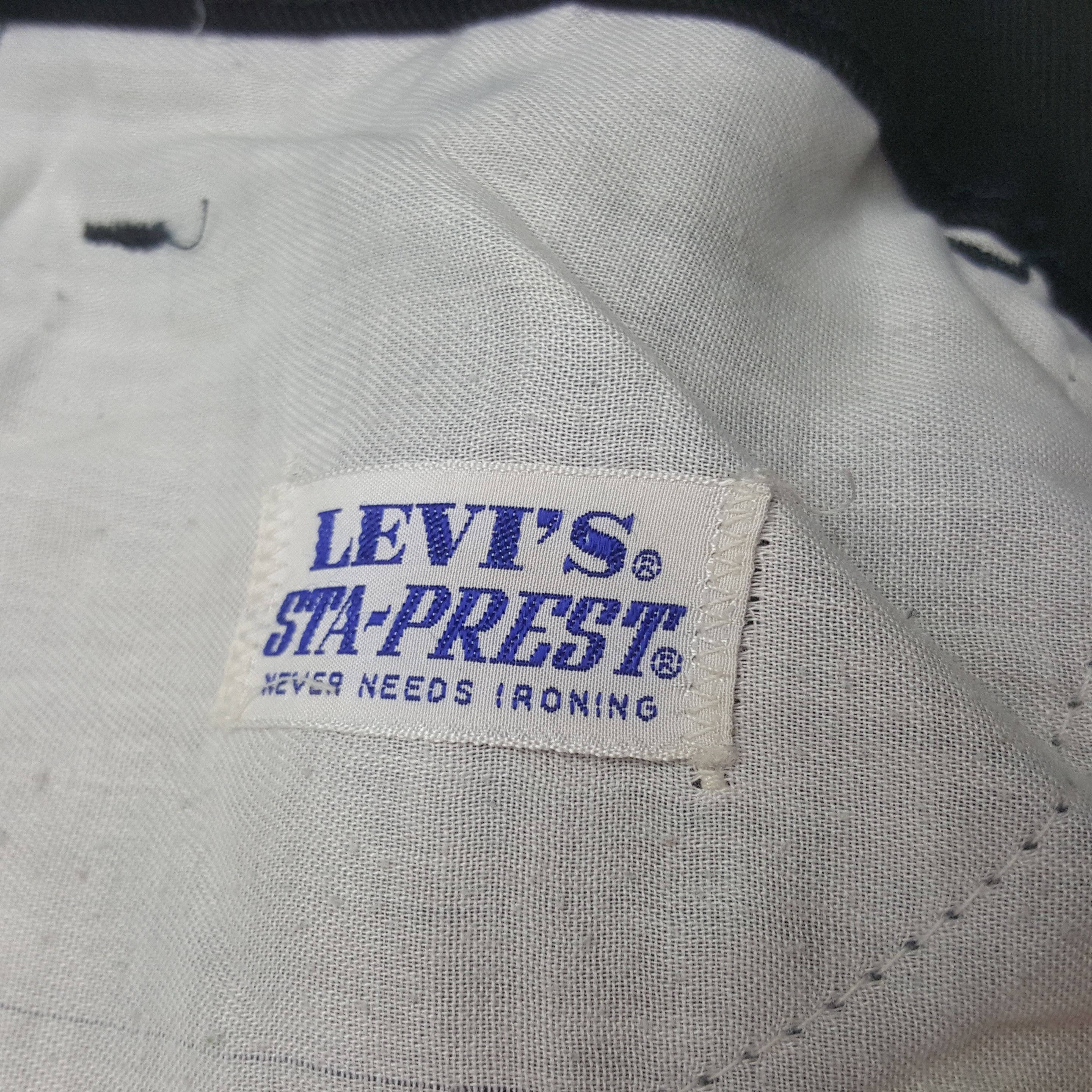Levi's Vintage Levi's Sta-Prest Black Pants Size US 30 / EU 46 - 14 Thumbnail